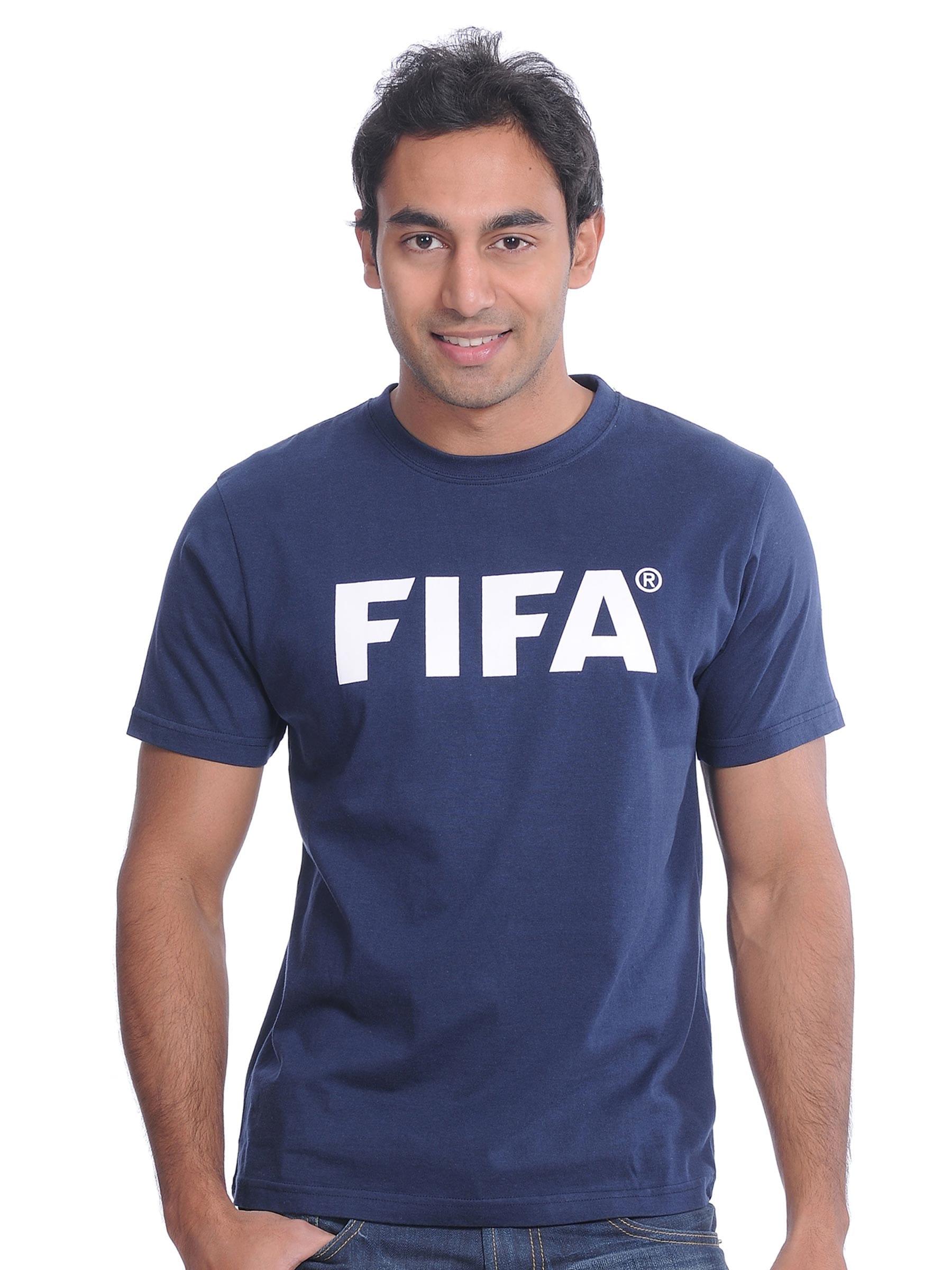 Fifa Men Essentials Navy Blue T-shirt