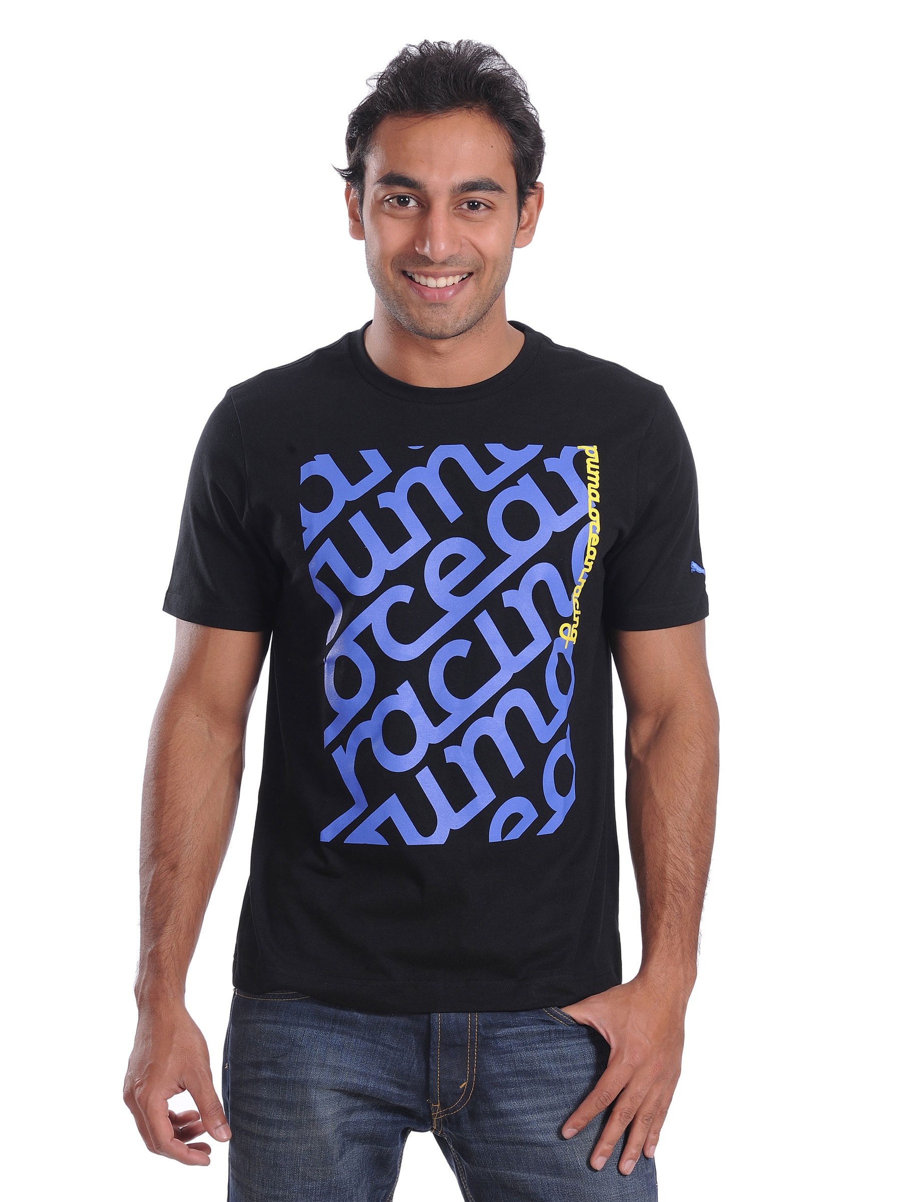 Puma Mens Ocean Racing Blues T-shirt