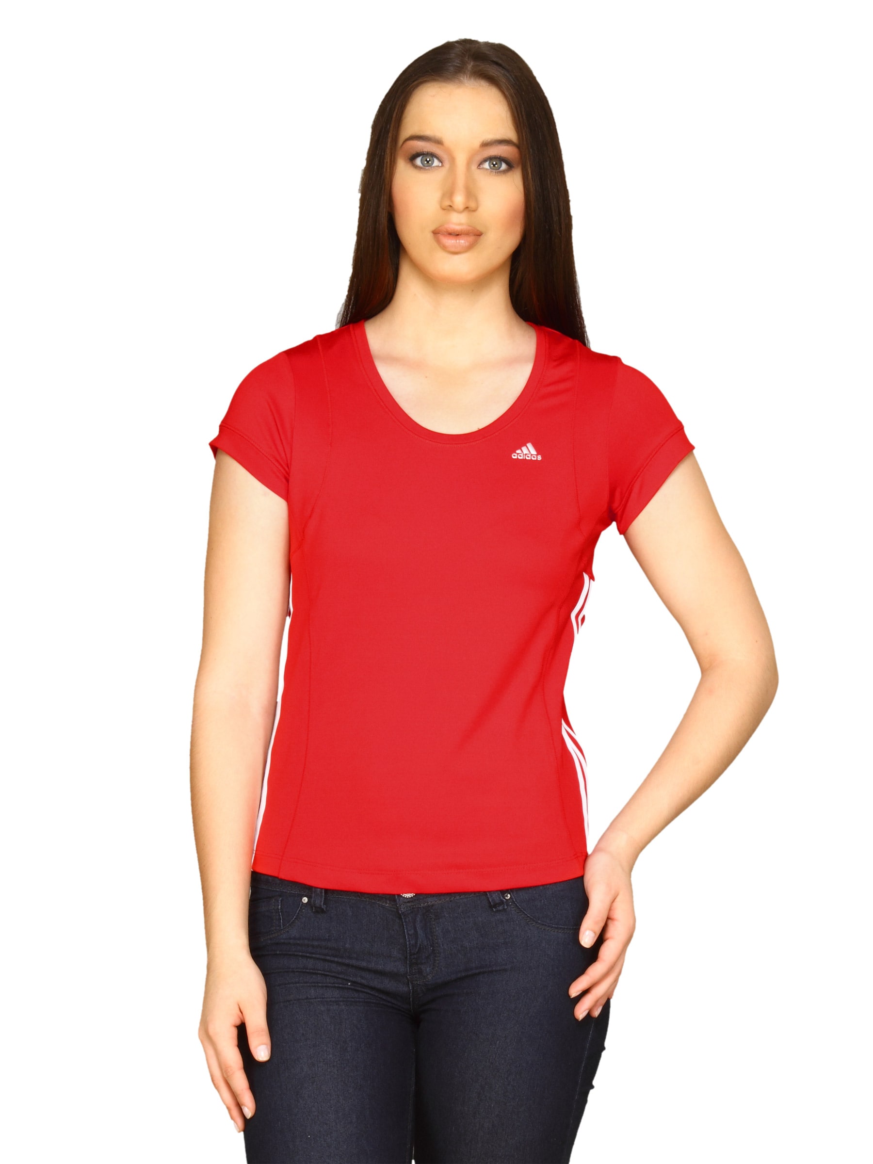 ADIDAS Womens Classic Red T-shirt