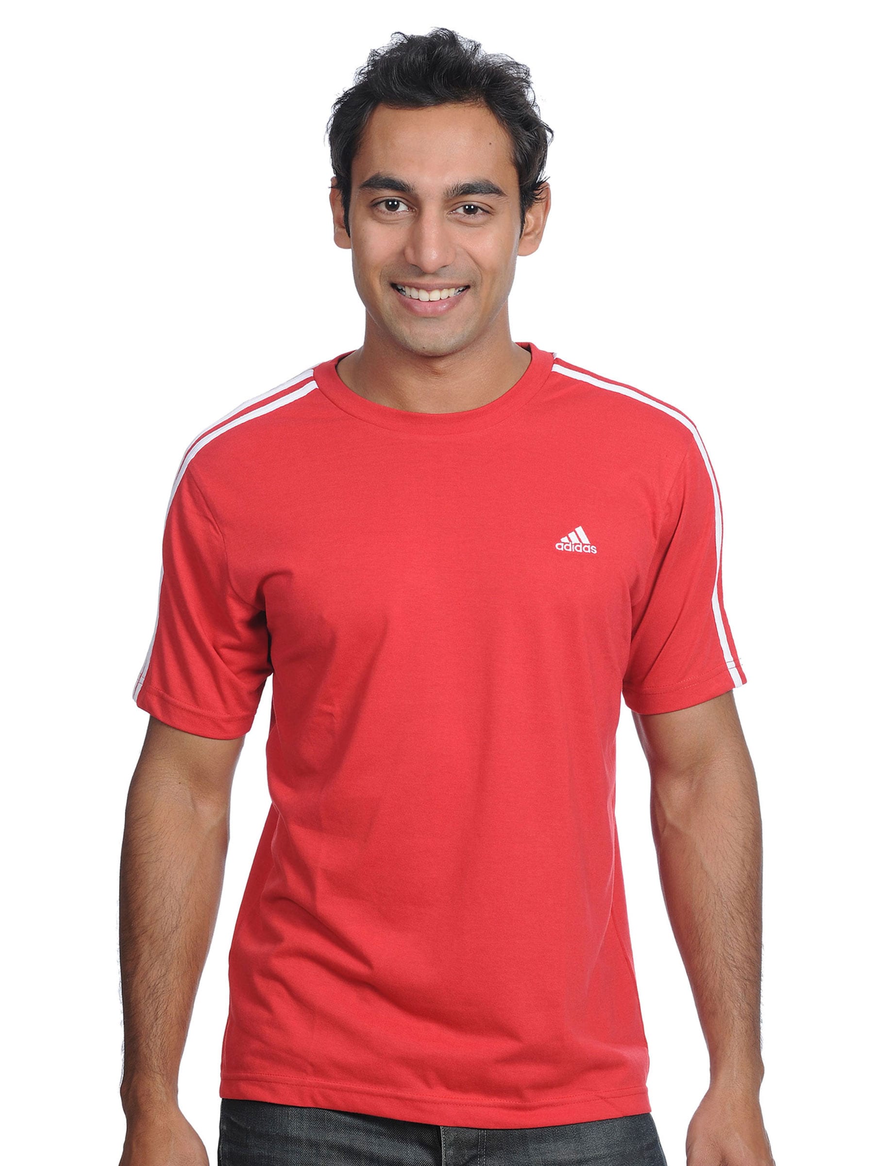 ADIDAS Mens Crew Red T-shirt