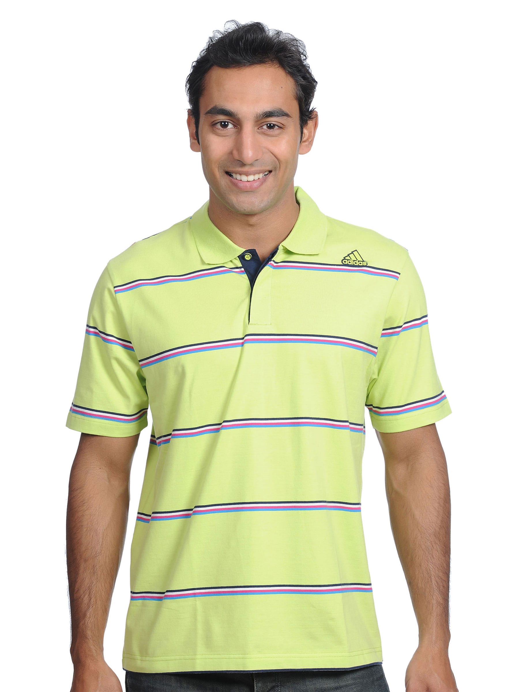 ADIDAS Mens Classic Green Polo T-shirt