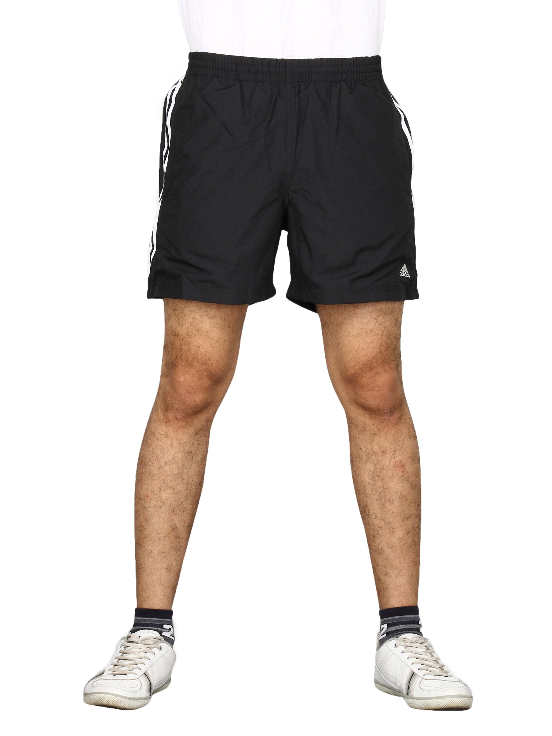 ADIDAS Men's Chelsea Striped Black Shorts