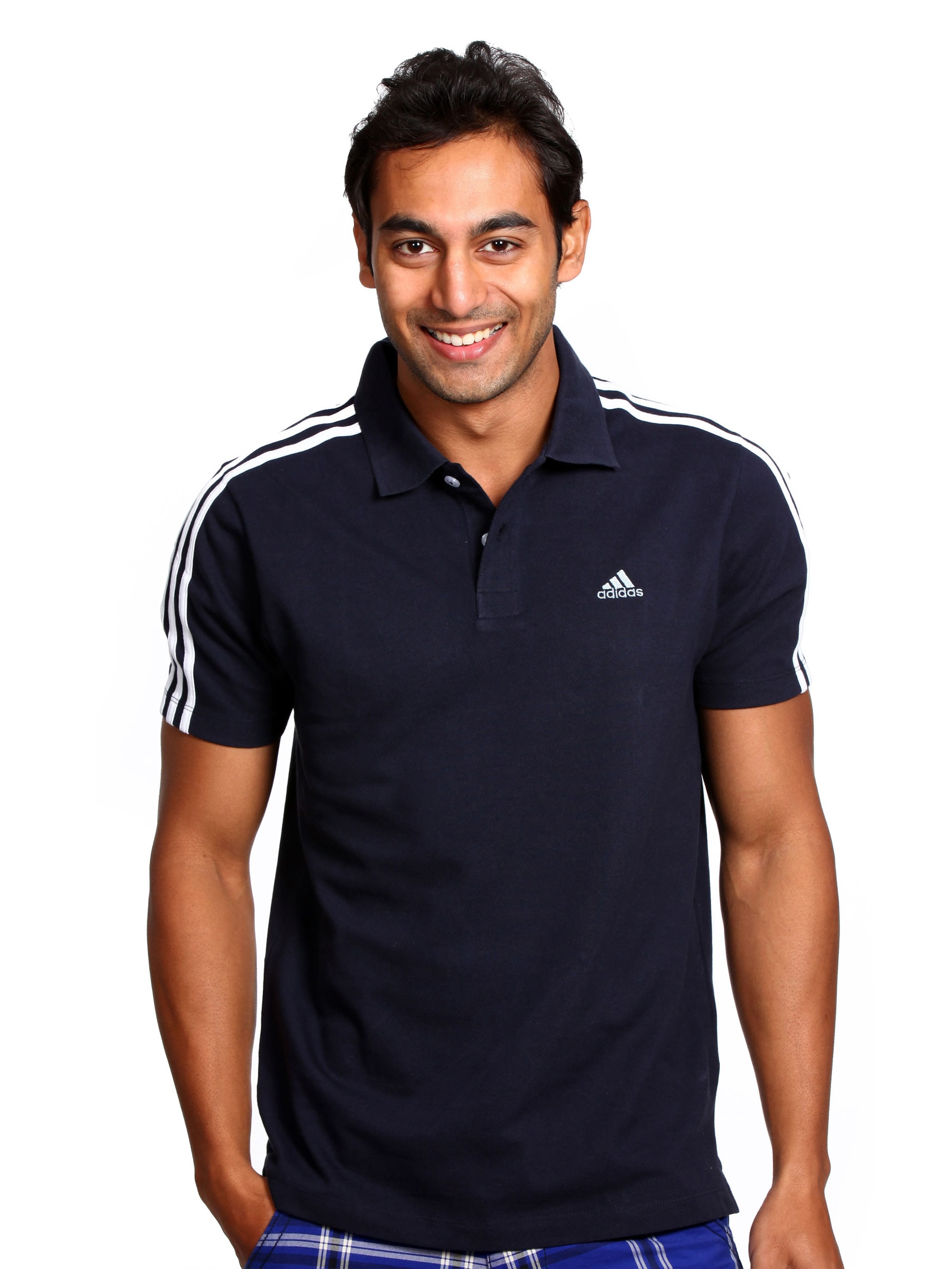 Adidas Men Stripe Polo Shirt