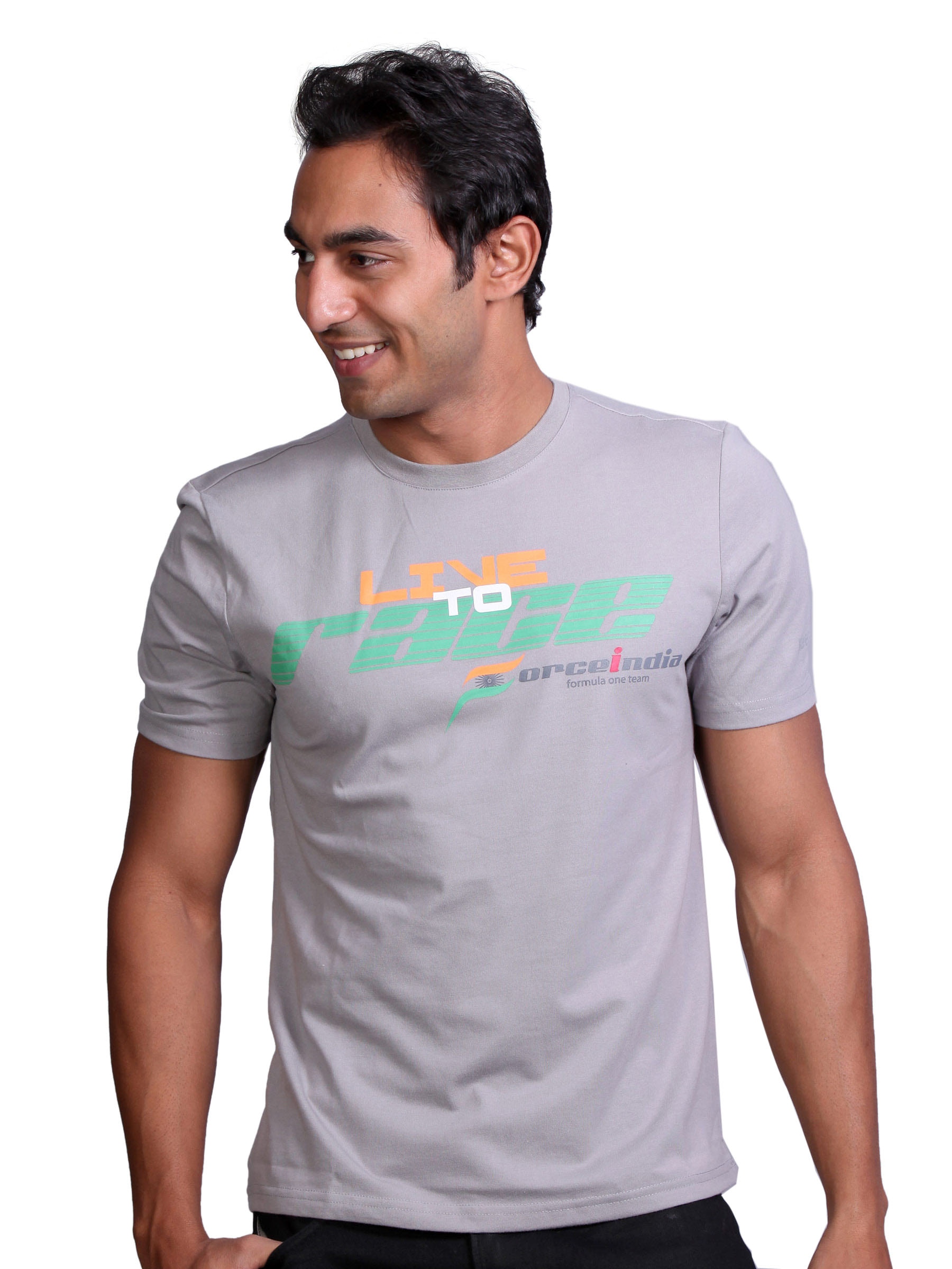Reebok Men Force India Grey T-shirt