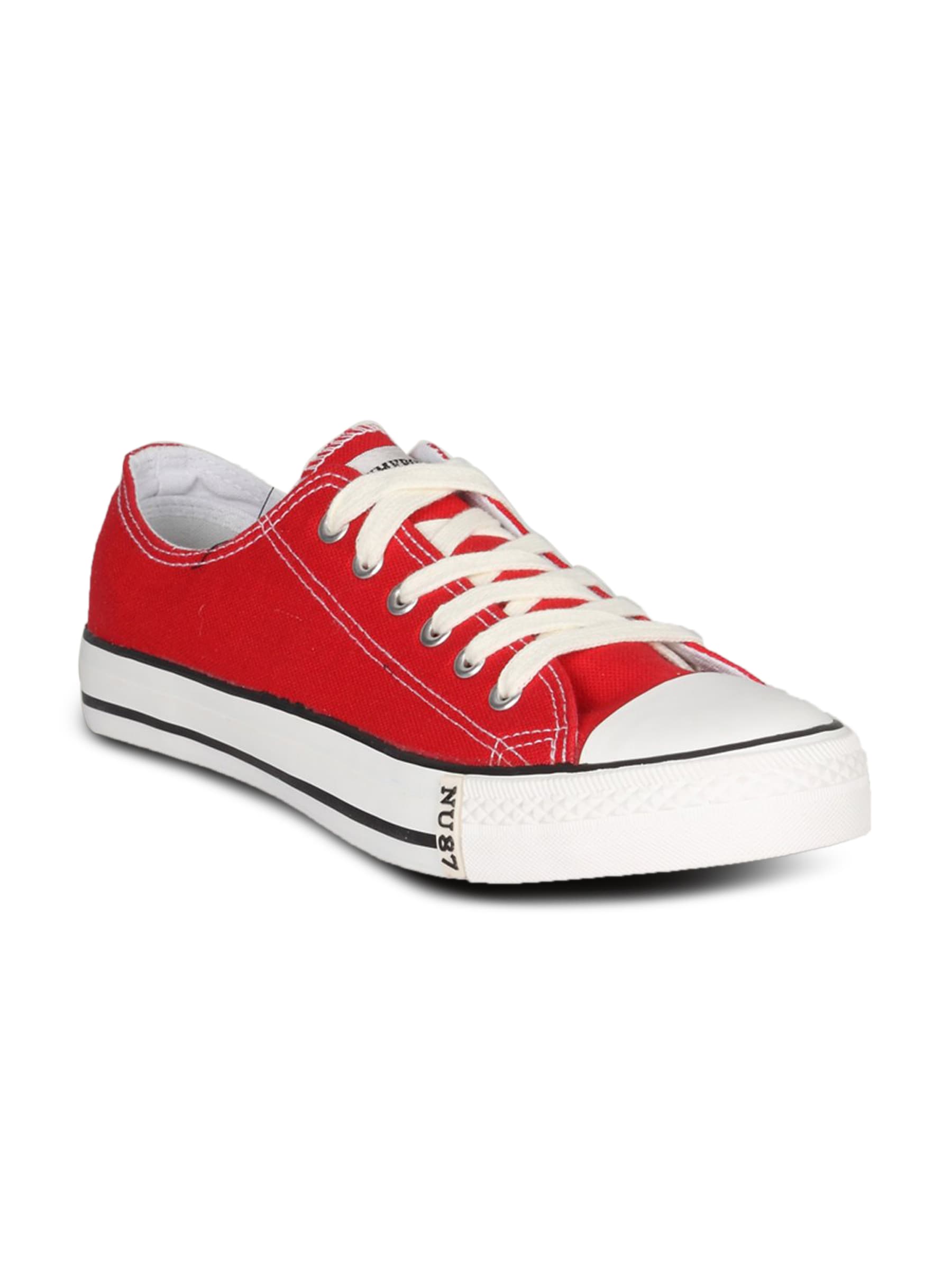 Numero Uno Men's Casual Red Canvas Shoe