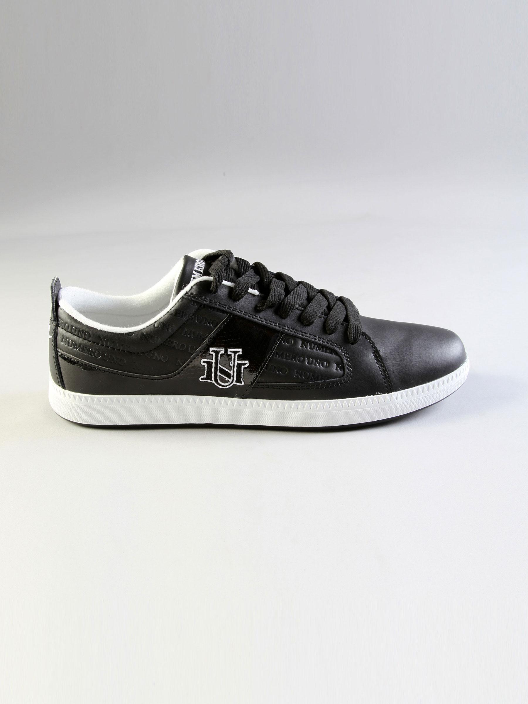 Numero Uno Men's Casual Black Leatherette Shoe