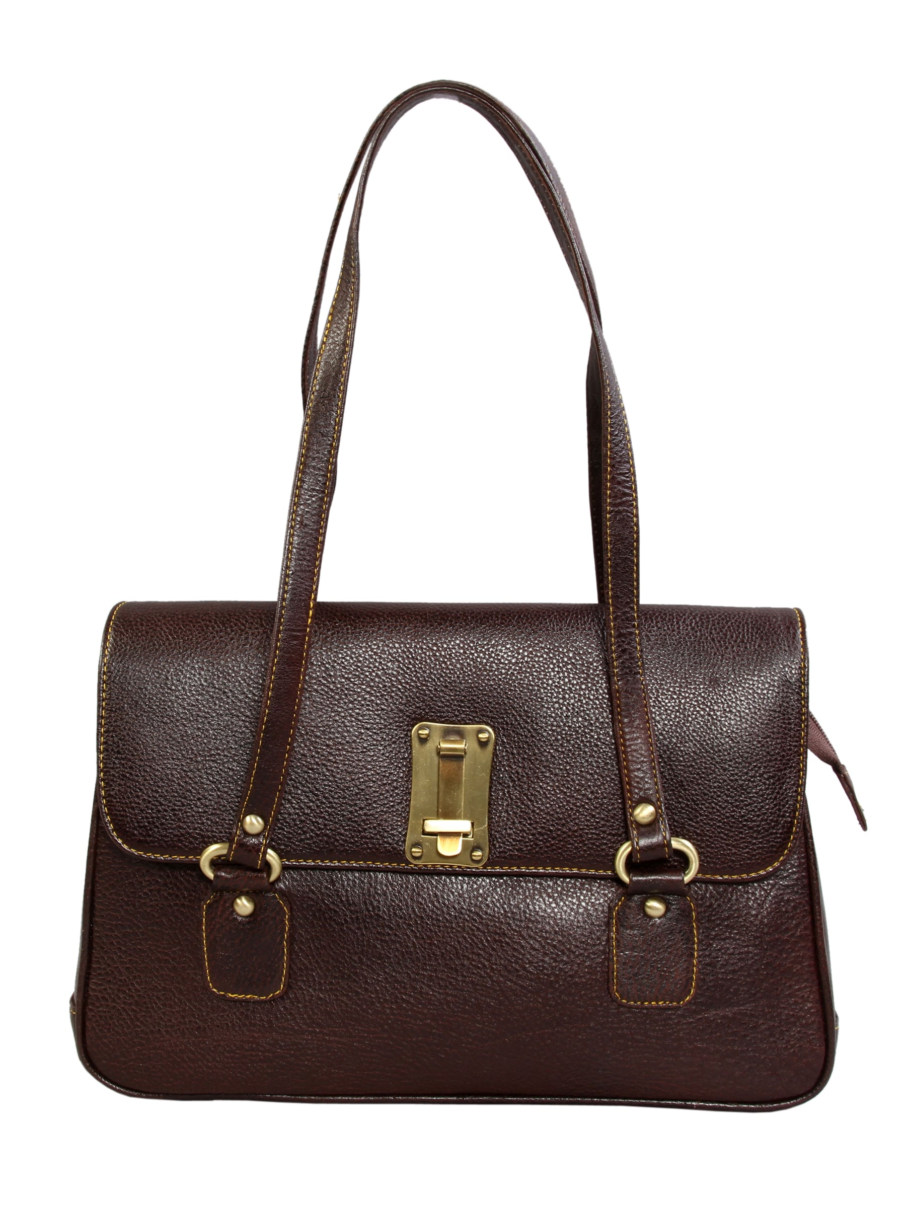 Murcia Women Leather Office Brown Bag