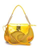 Murcia Women Yellow Leatherette Hand Bag