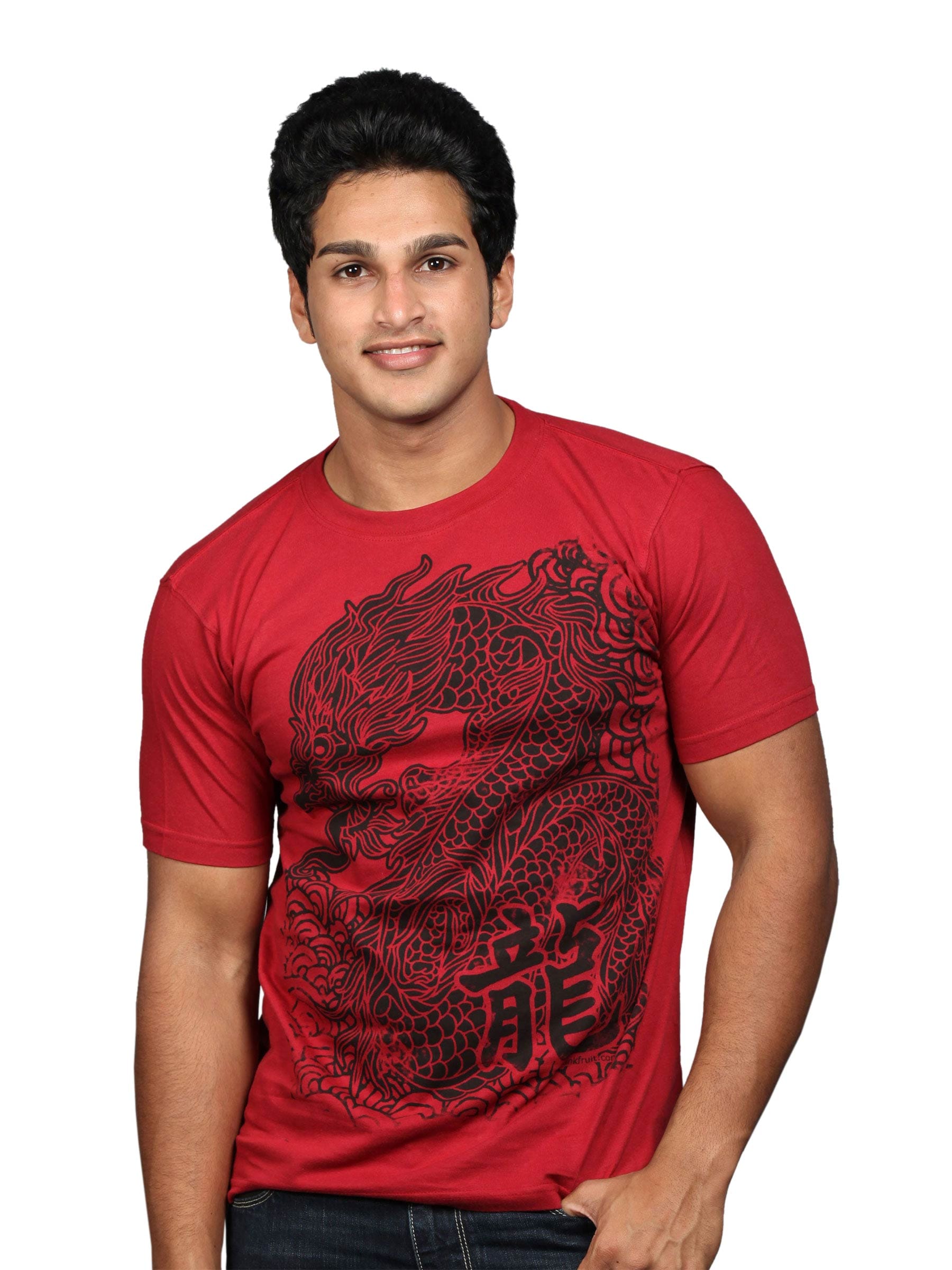 Inkfruit Men's Red And Black T-shirt