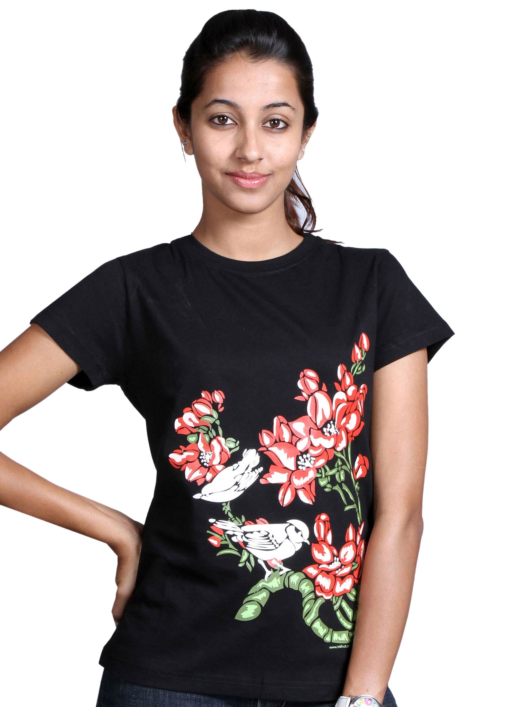 Inkfruit Women's Chirfhy Black T-shirt