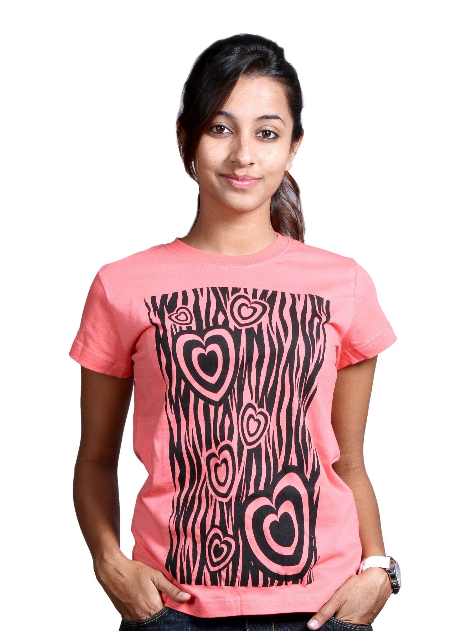 Inkfruit Women's Love Wood Orange T-shirt