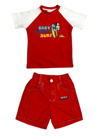 Disney Kids Boy's Red Goofy Surf Kidswear
