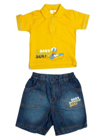 Disney Kids Boy's Yellow Polo Tshirt