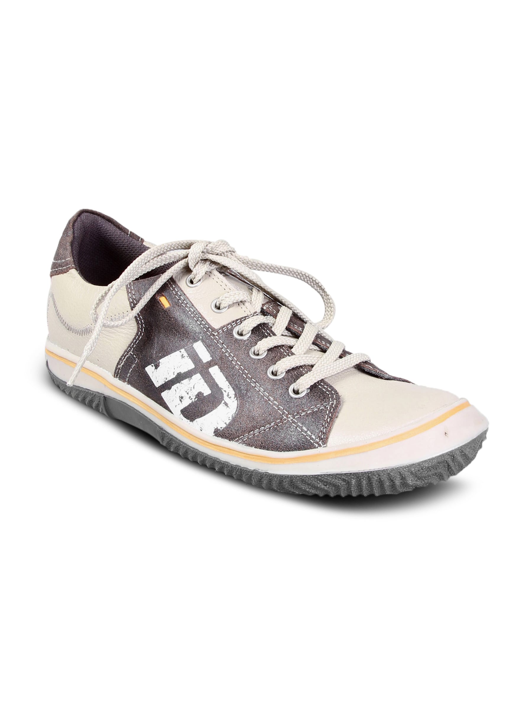 iD Men's Leather Timber White Graphic Shoe