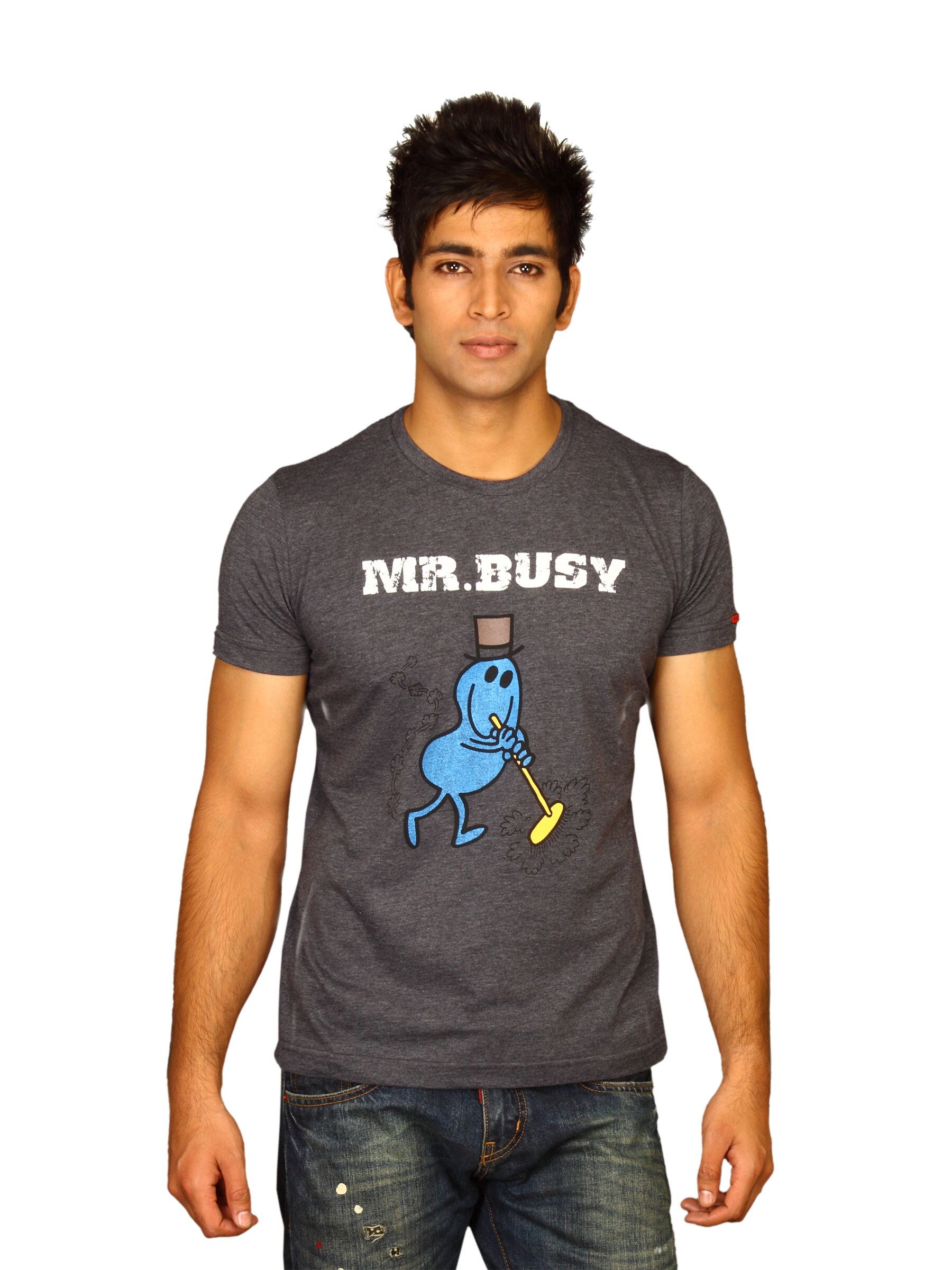 Mr.Men Men's Mr.Busy Navy T-shirt