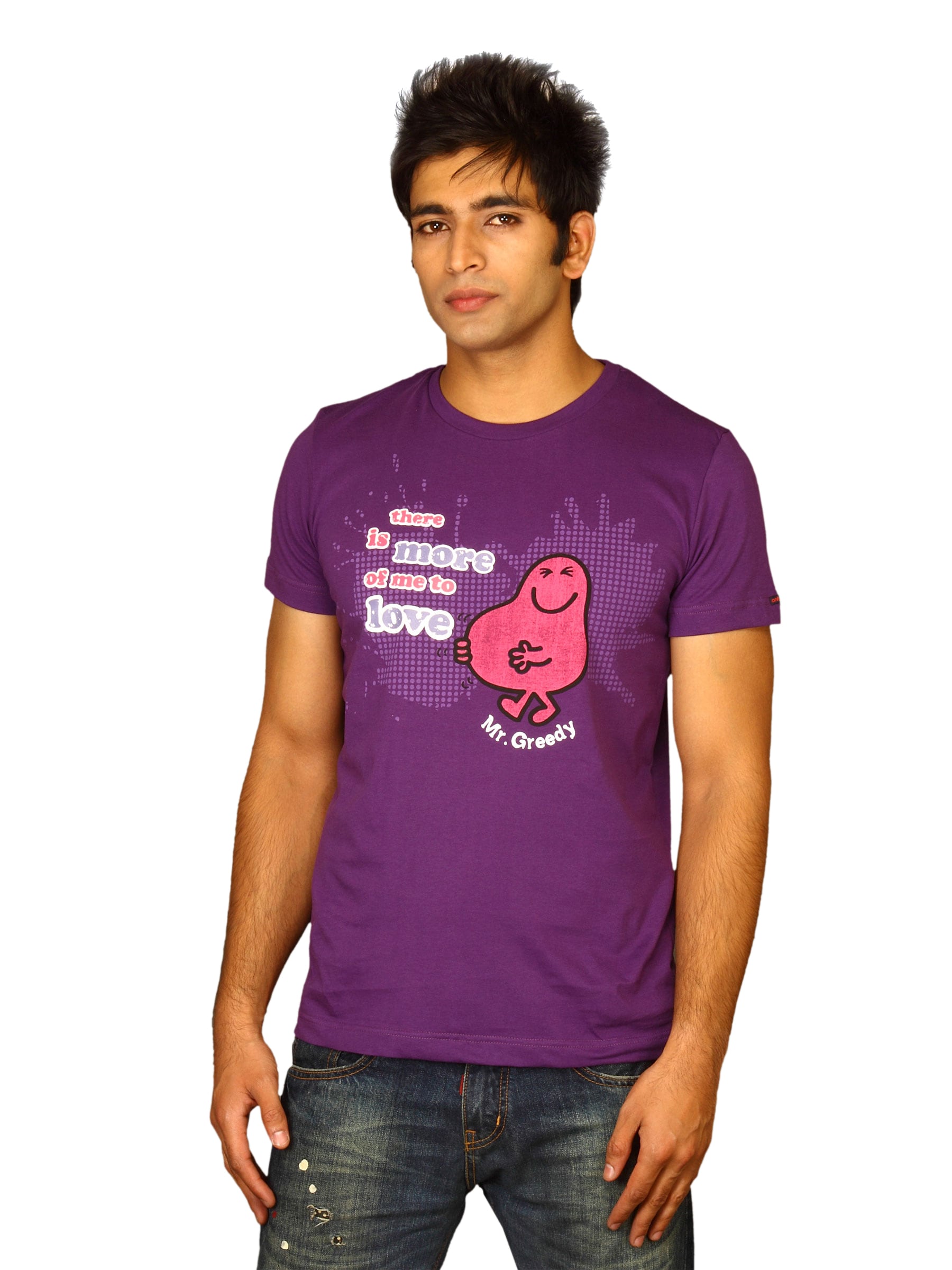 Mr.Men Men's Is There More Love Purple T-shirt