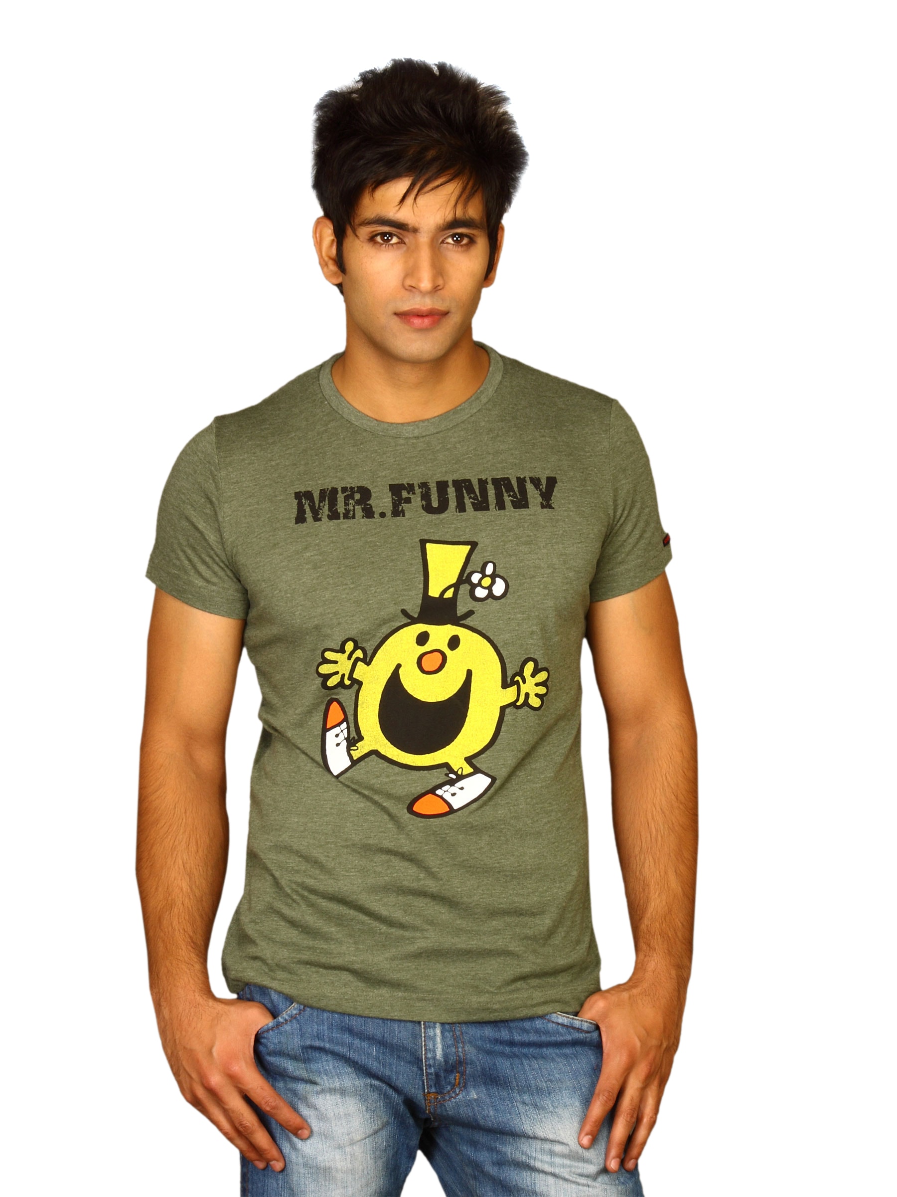 Mr.Men Men's Mr.Funny Grey T-shirt