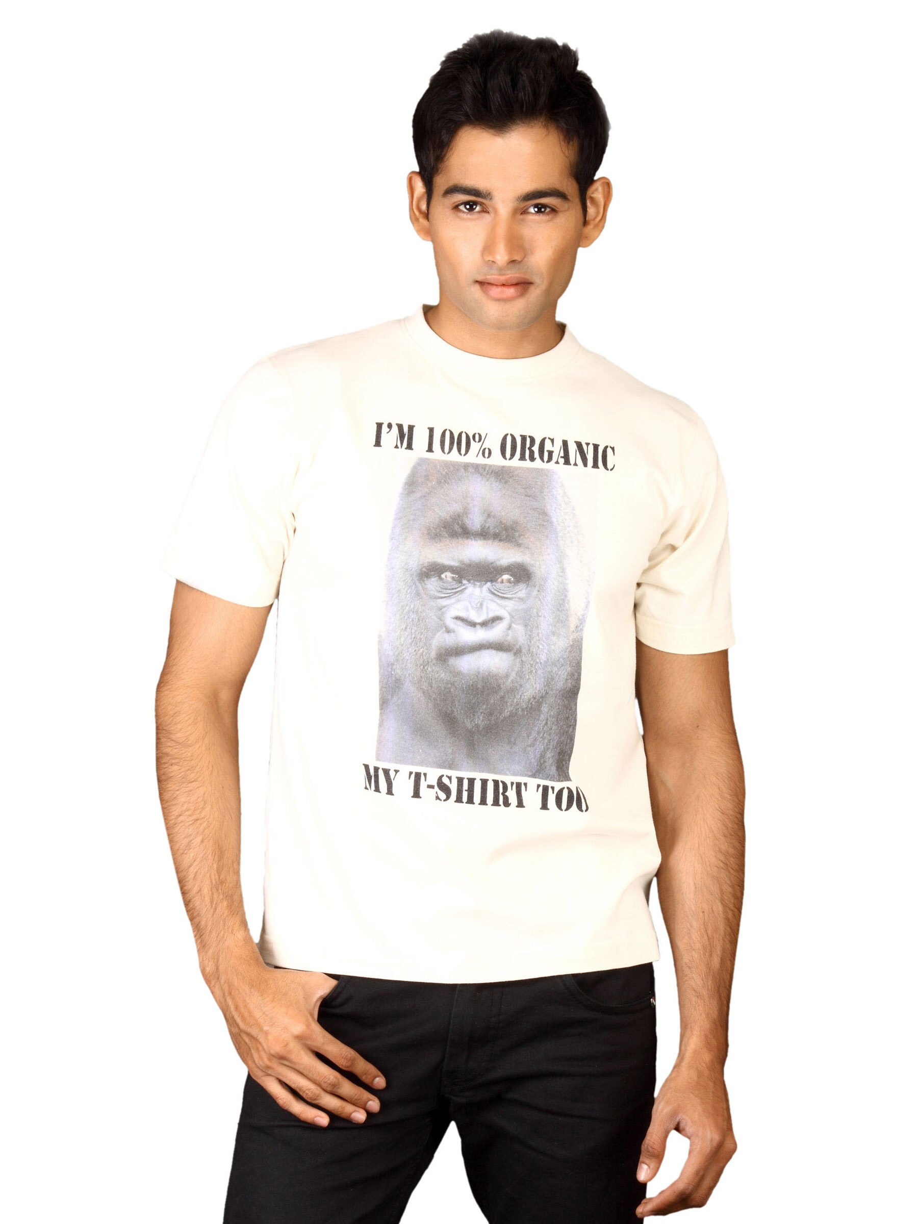 DUSG Men's Gorilla Organic Natural T-shirt