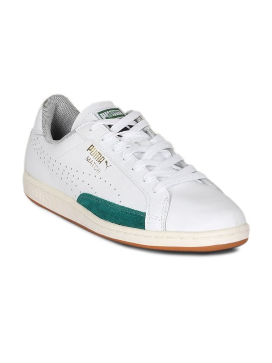 Puma Men's Match Classic White & Green Shoe