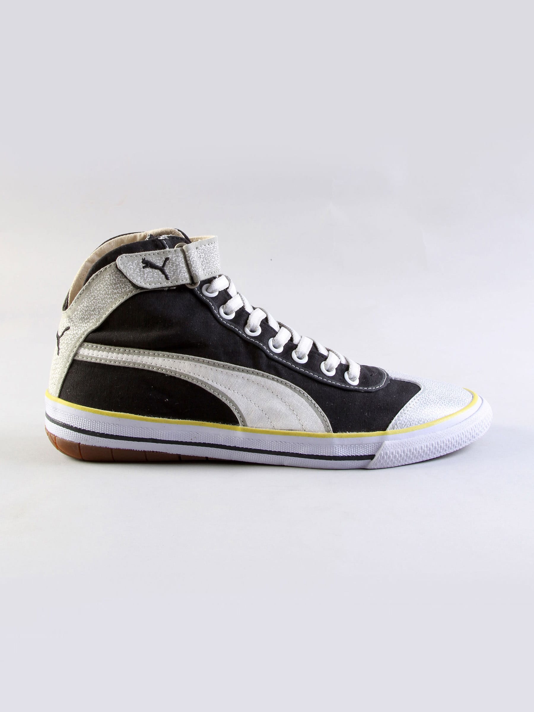 Puma Men's Mid Pixel Black & Silver Canvas Shoe
