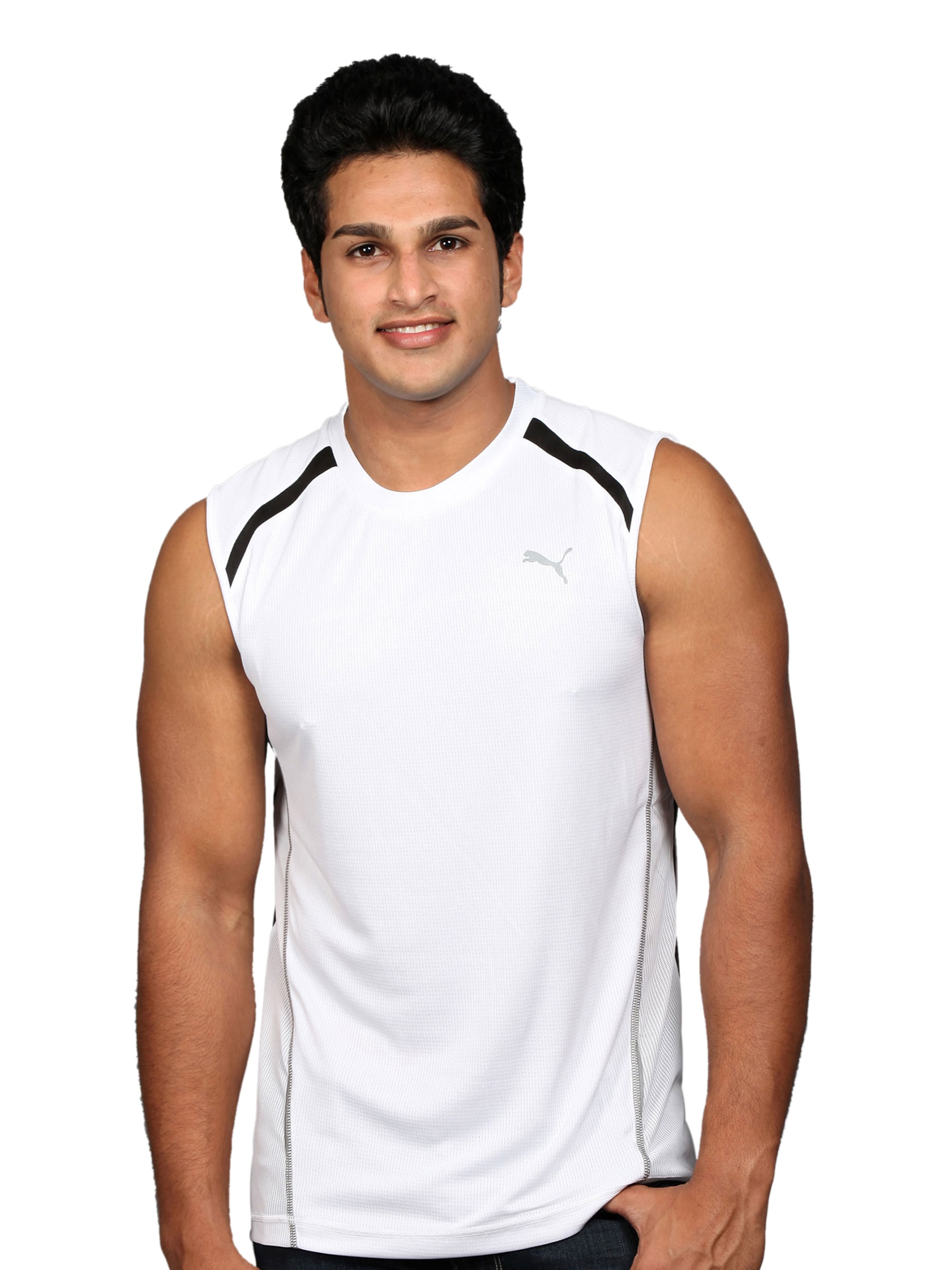 Puma Men's Sless White T-shirt