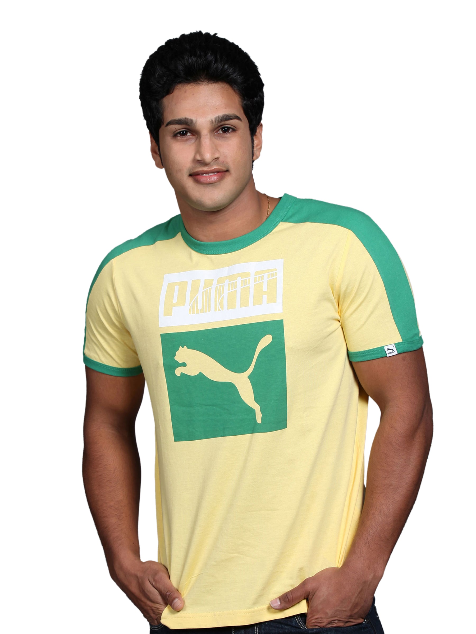 Puma Men's Heroes Yellow T-shirt