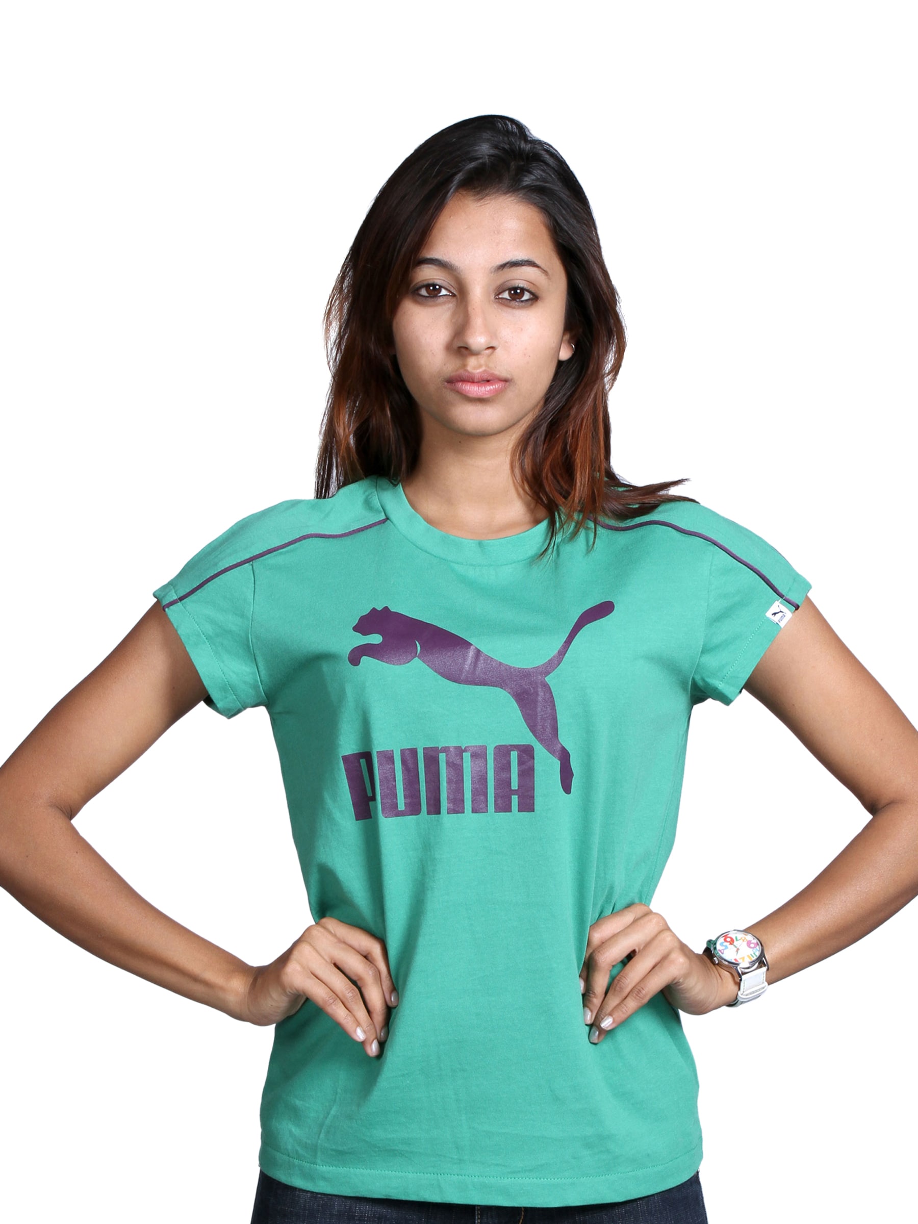 Puma Women's Heroes Green T-shirt