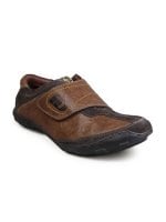 iD Men's Casual Leather Brown Shoe