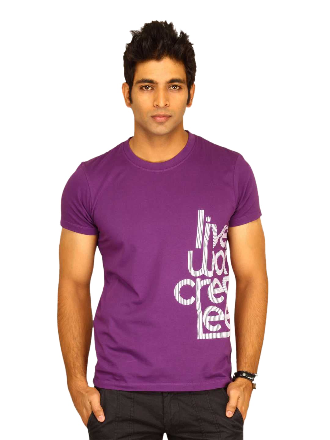 Lee Men's Live Purple T-shirt