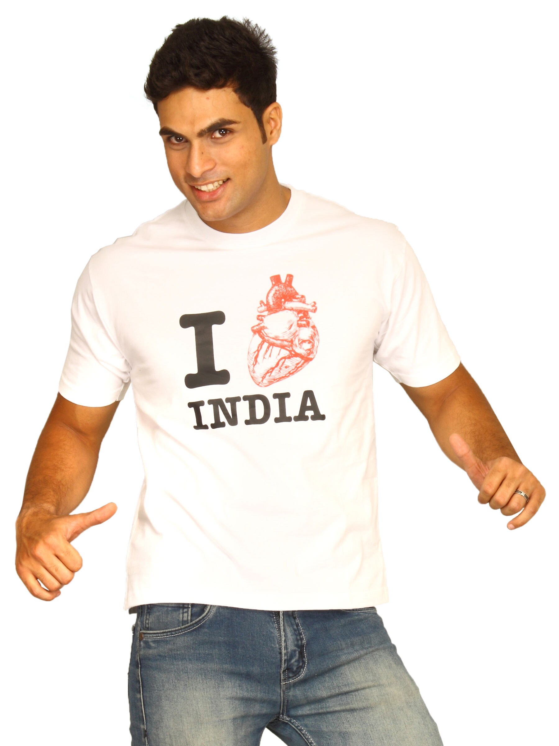 Tantra Men's Love India White T-shirt