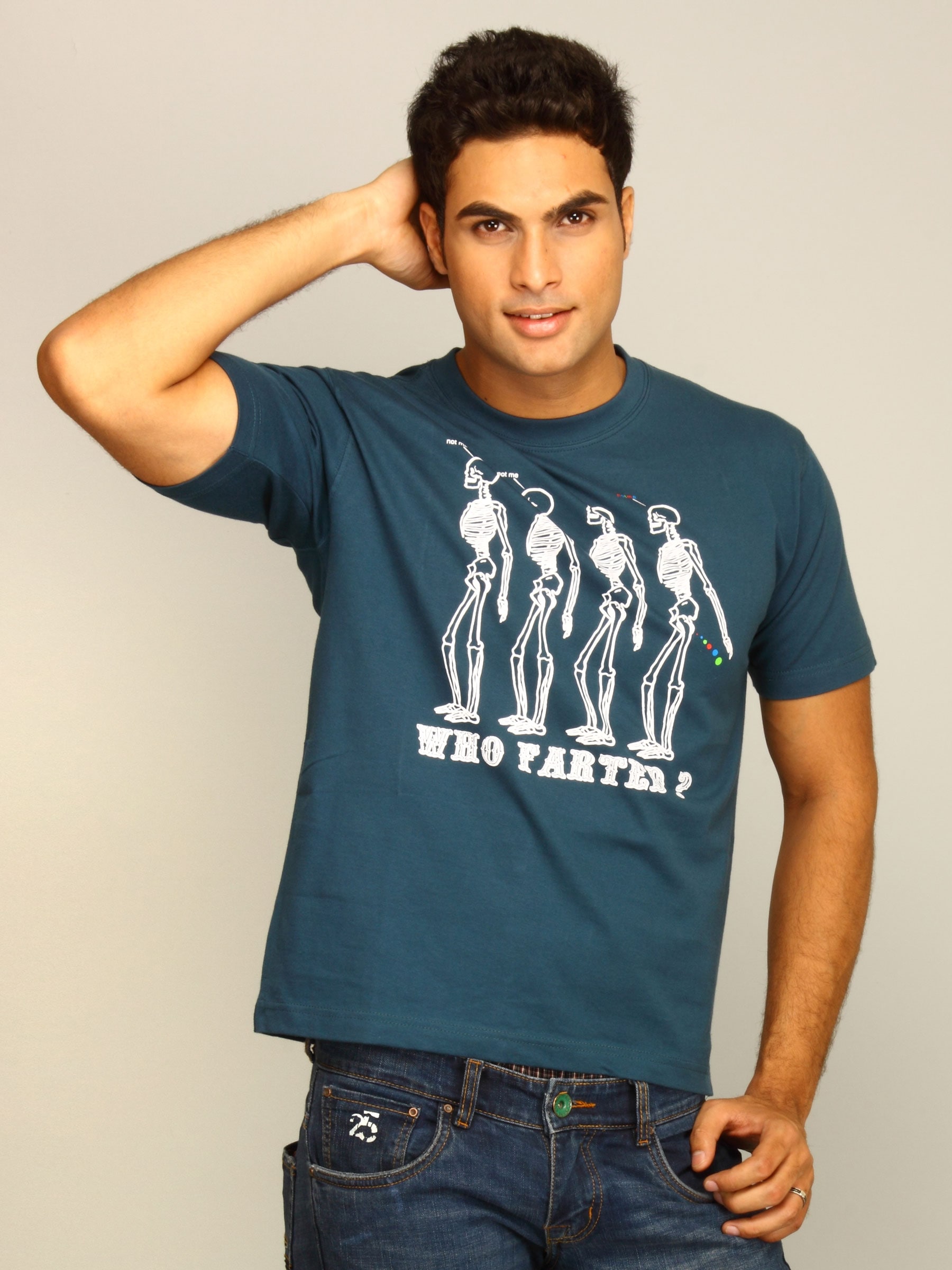 Tantra Men's Who Farted Blue T-shirt