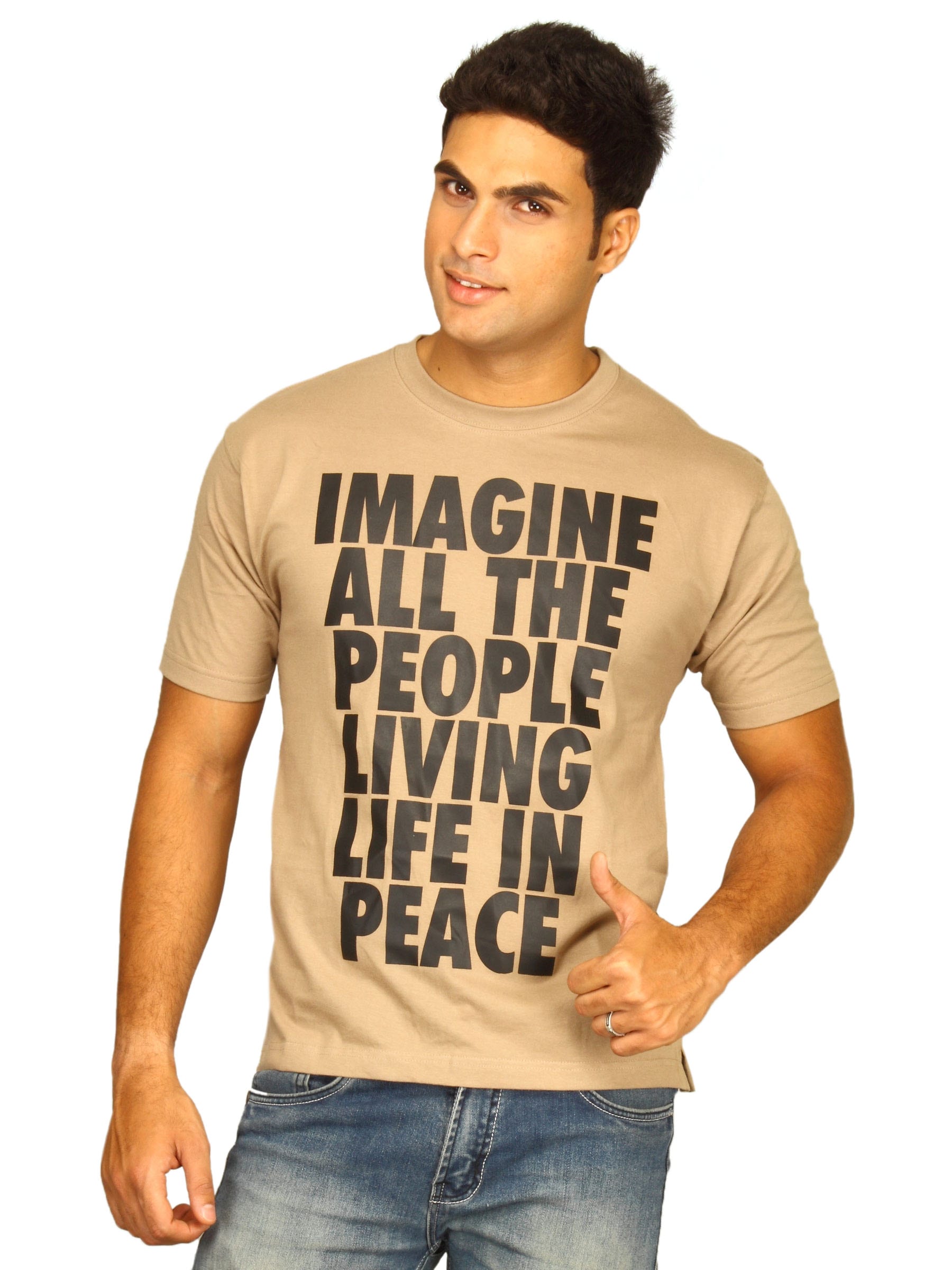 Tantra Men's Imagine Beige T-shirt