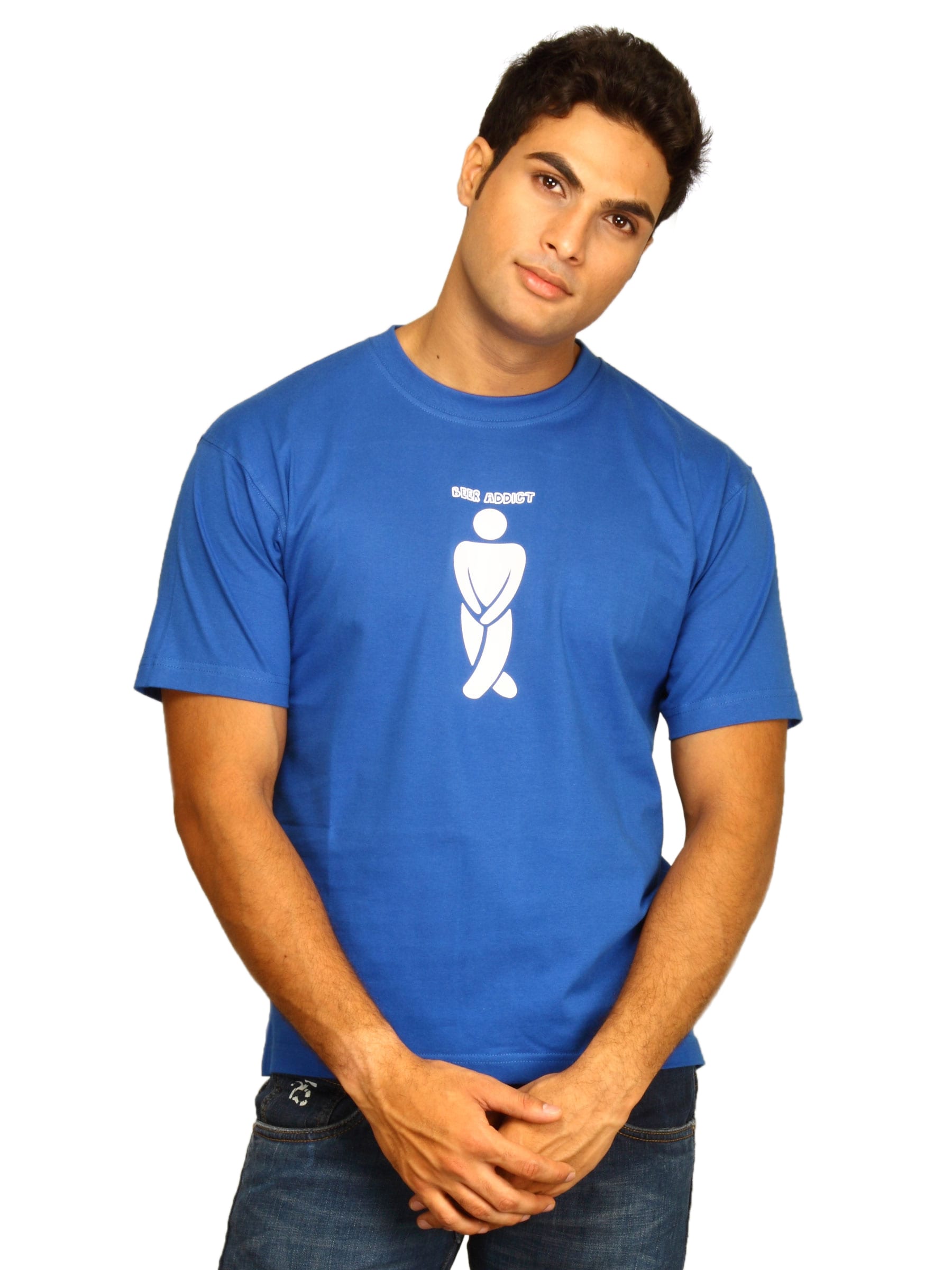 Tantra Men's Beer Addict Blue T-shirt