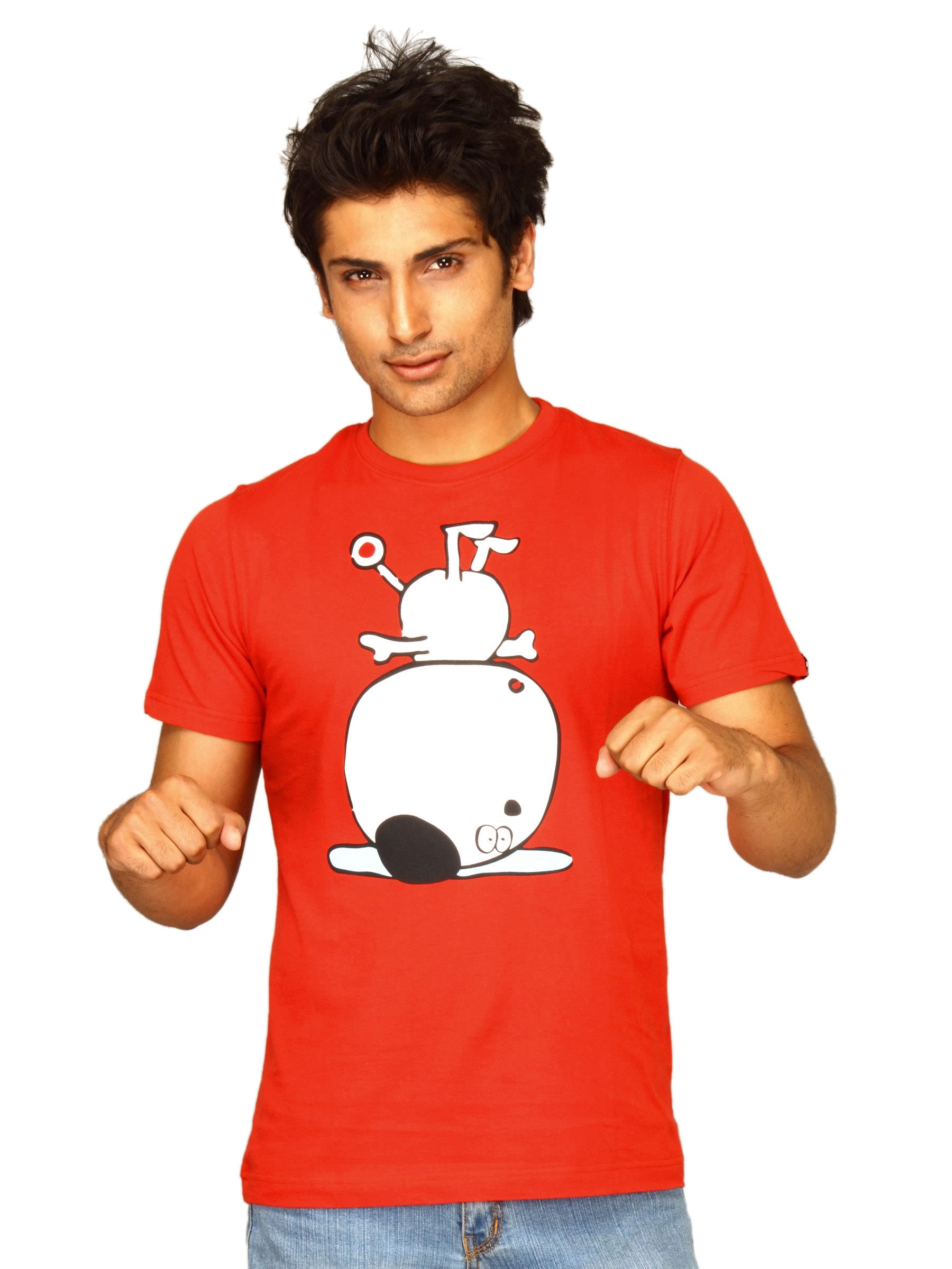 Probase Men's Cartoon Red T-shirt