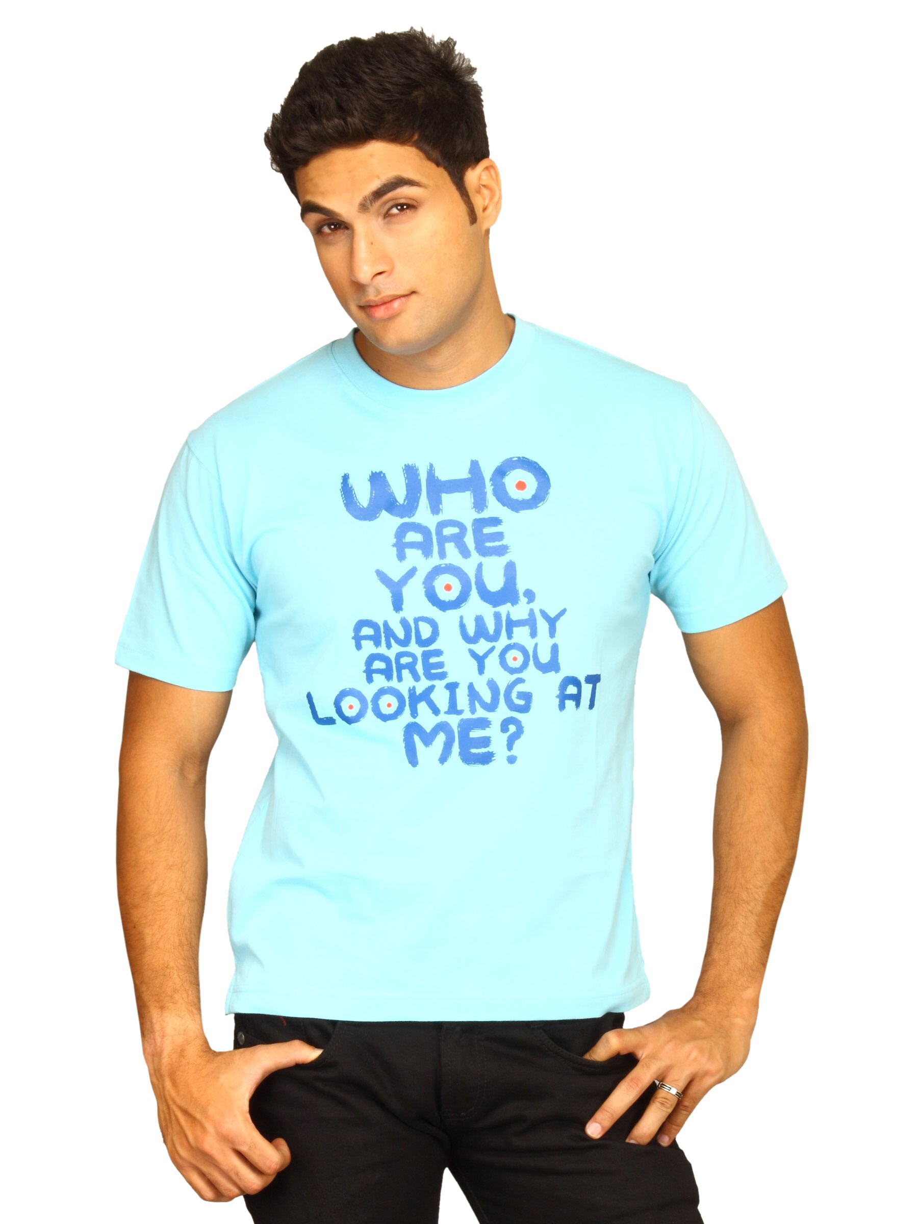 Tantra Men's Who Are You Blue T-shirt