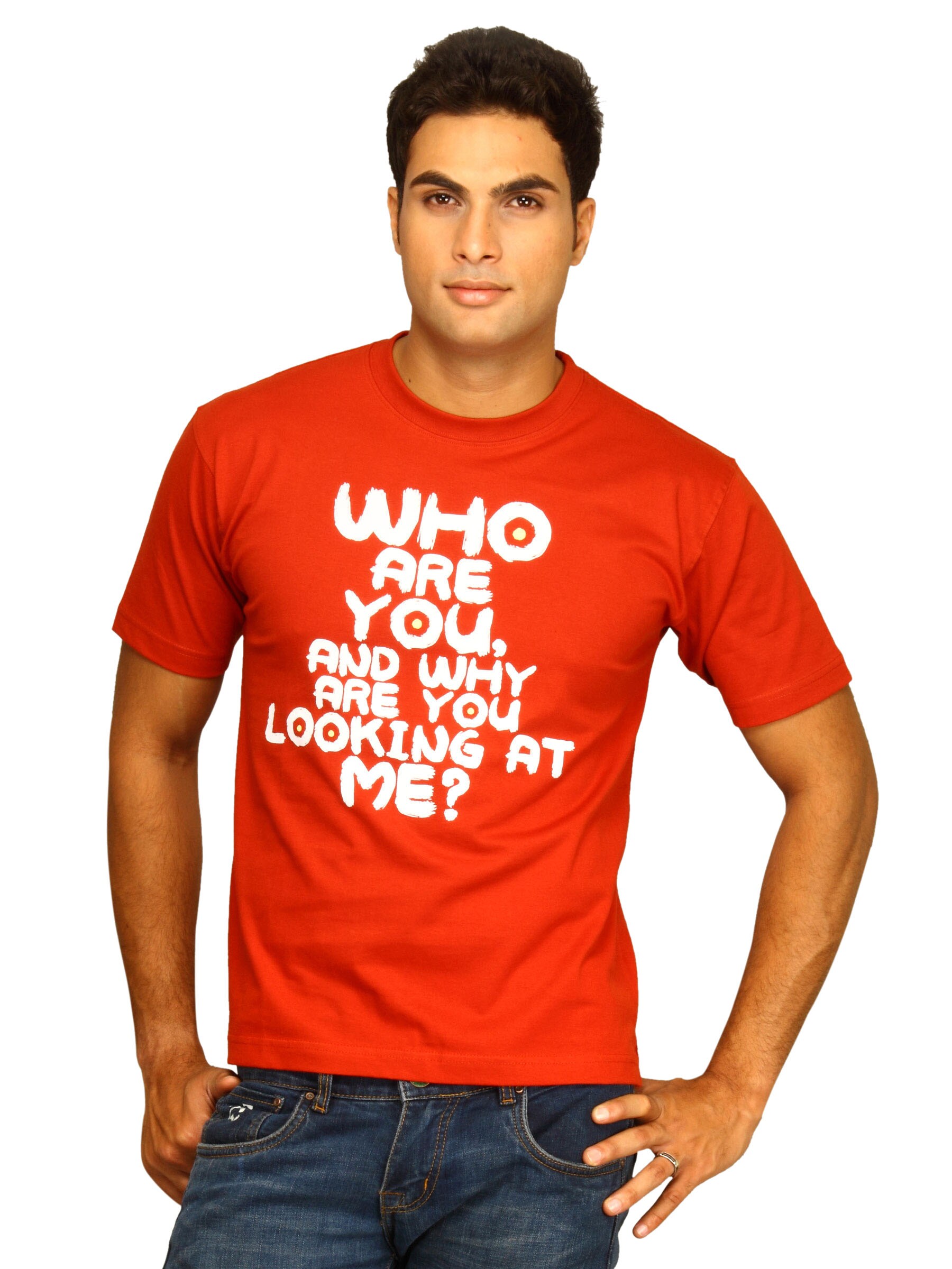 Tantra Men's Who Are You Red T-shirt
