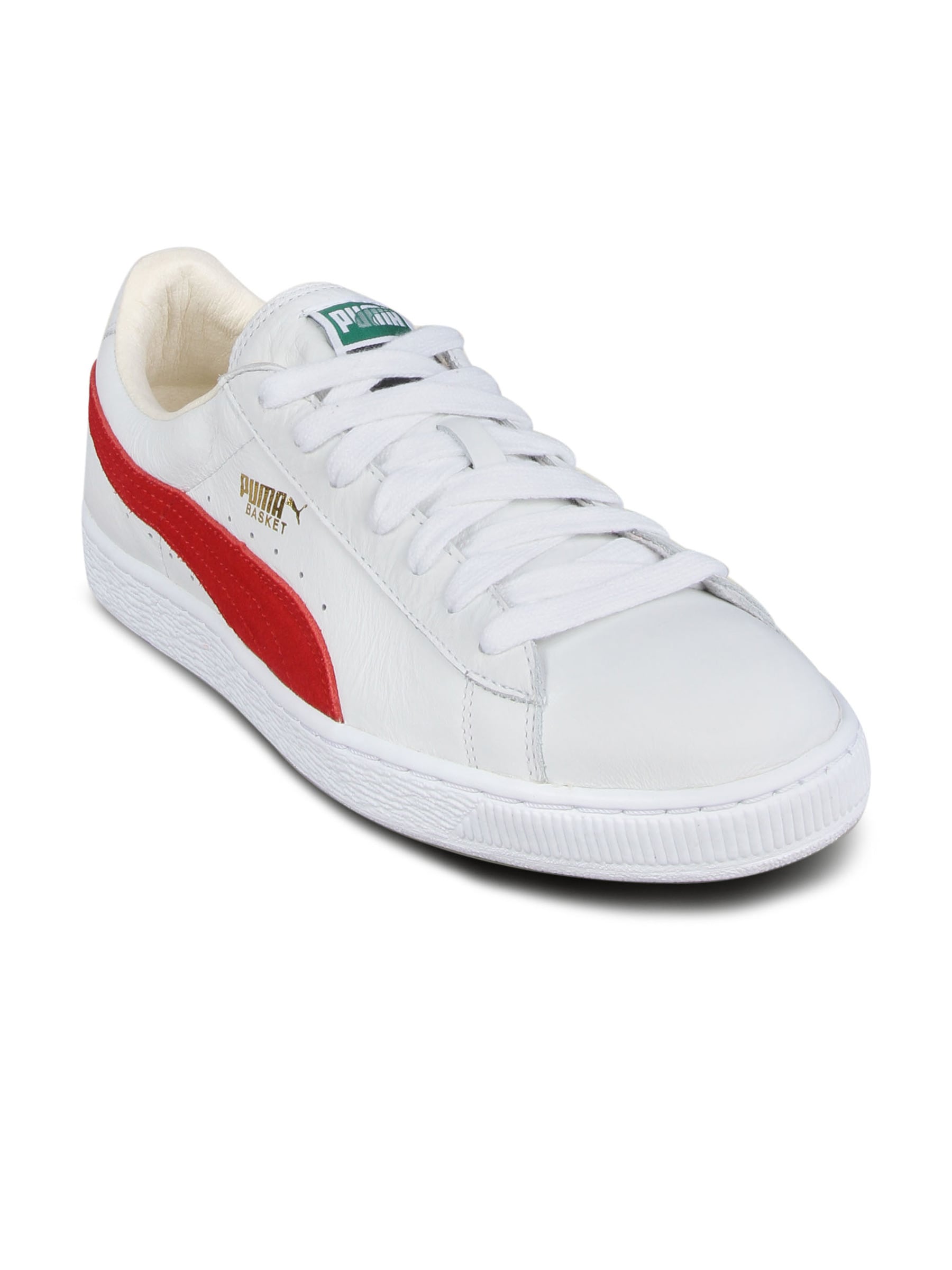 Puma Men's Basket White Red Shoe