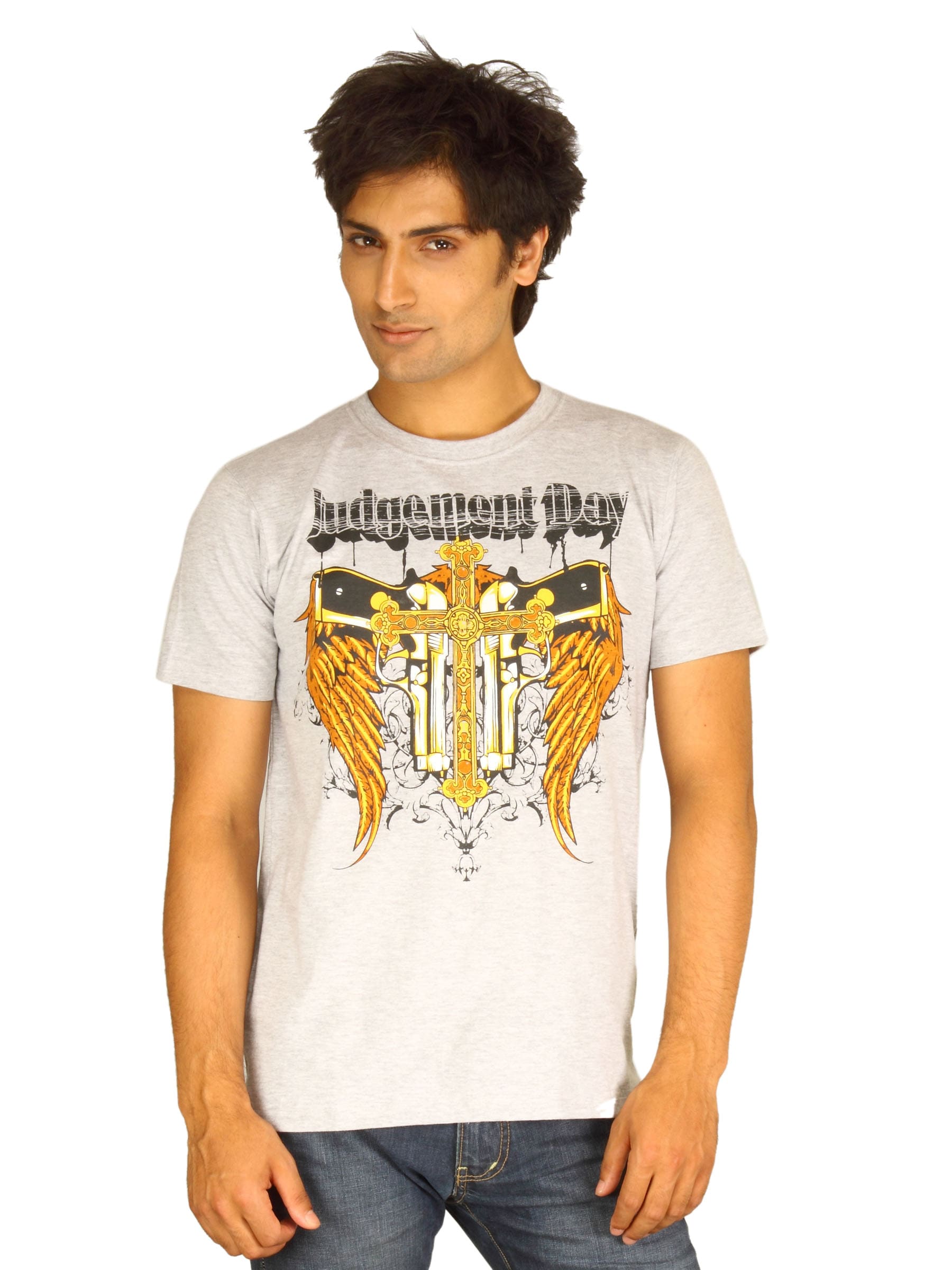 Guerrilla Men's Judgement Day Grey T-shirt