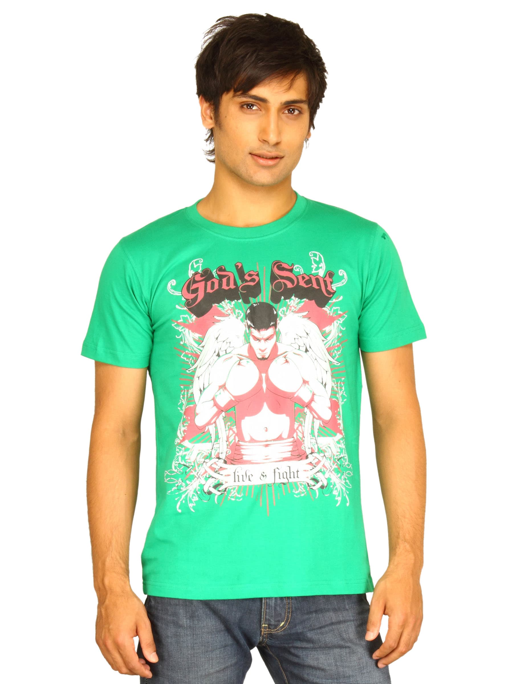 Guerrilla Men's God's Sent Green T-shirt
