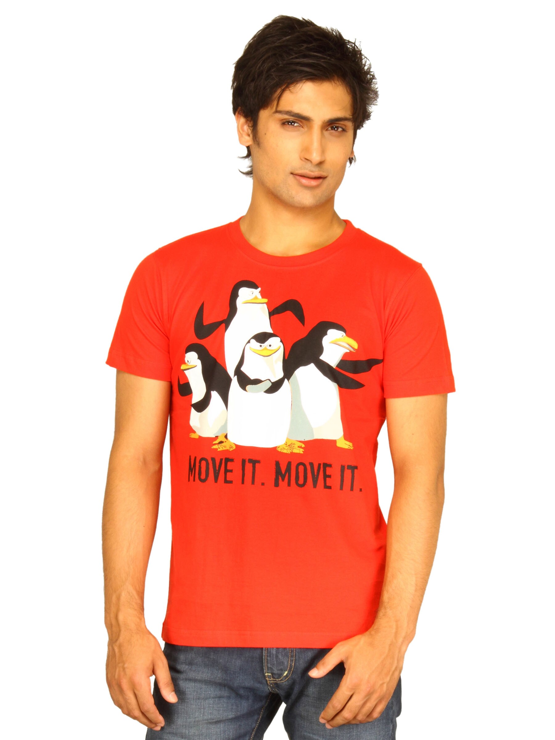 Guerrilla Men's Move It Move On Red T-shirt