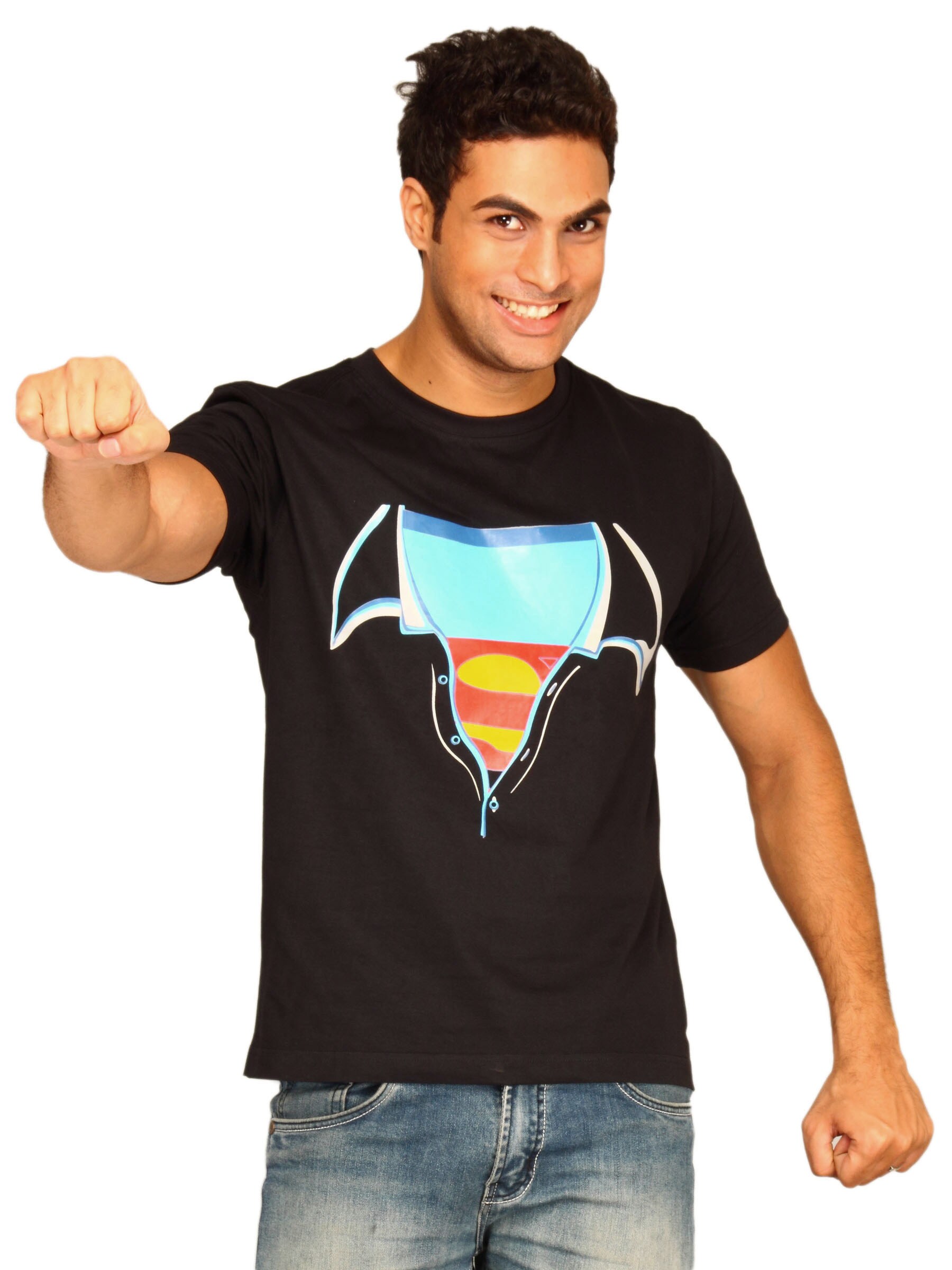 Myntra Hero Within Black T-shirt
