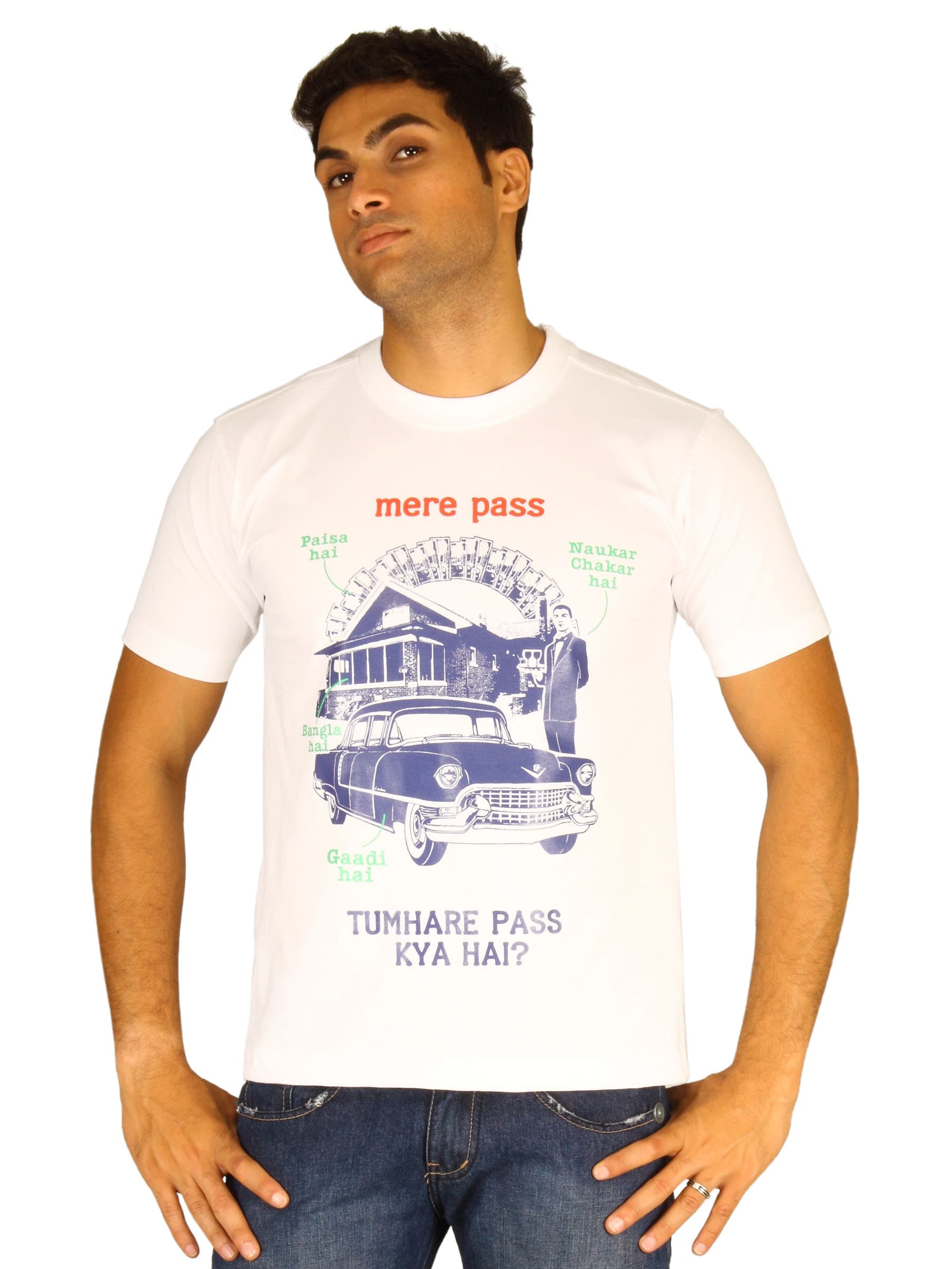 Myntra Mens tere pass kya hai T-shirt