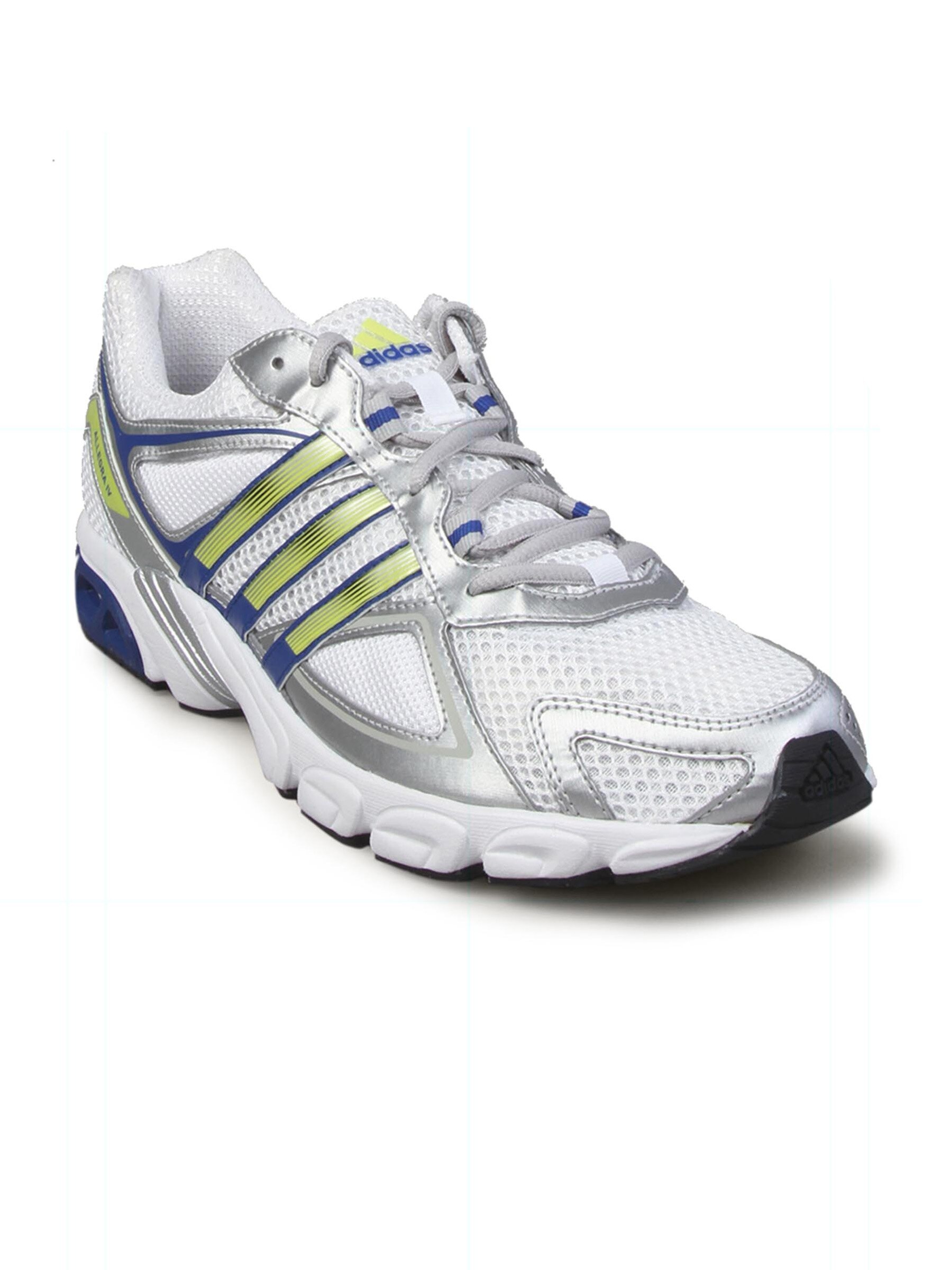 ADIDAS Men's White Silver Running Shoe