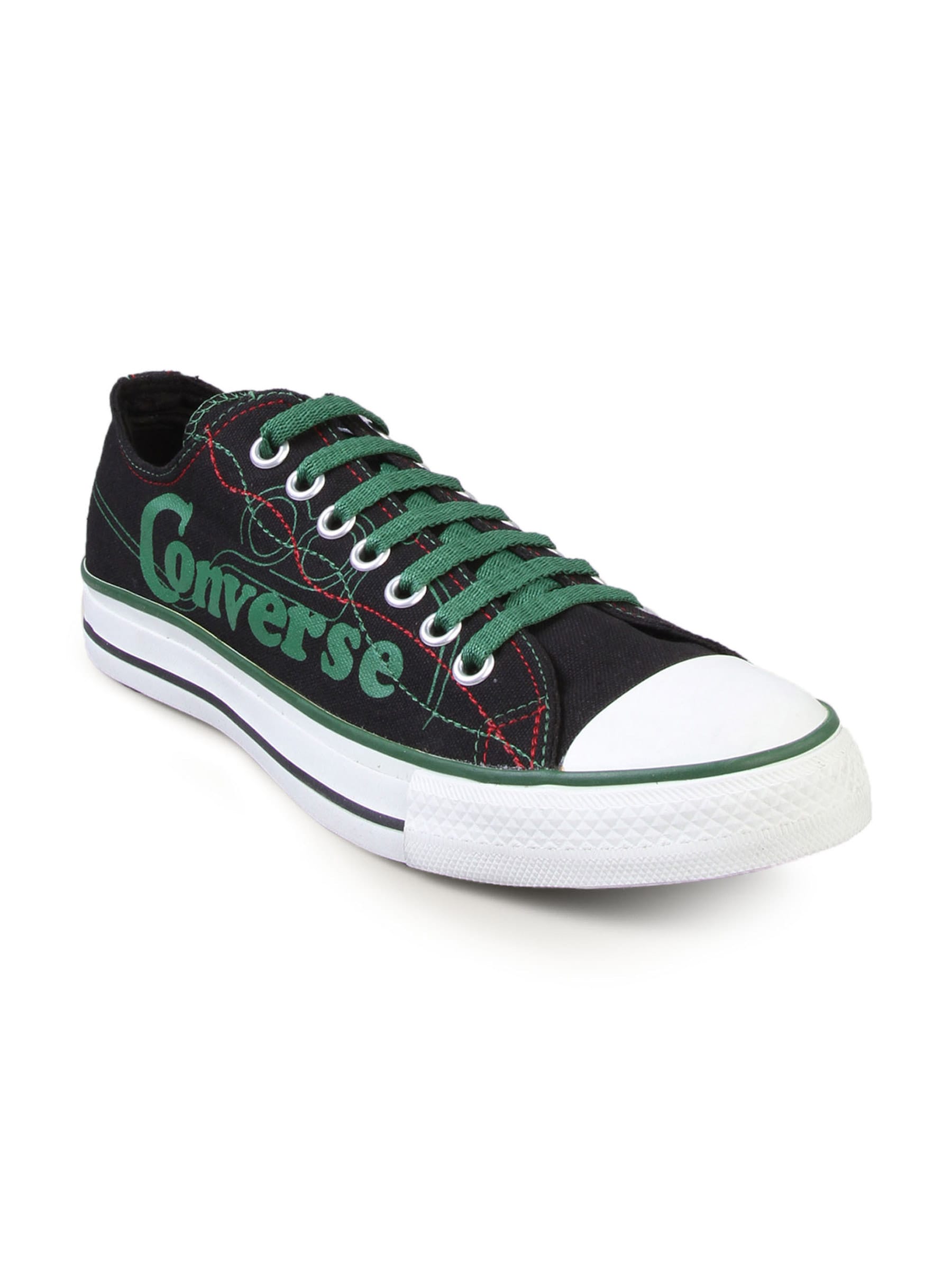 Converse Men's Chuck Taylor Print OX Black Canvas Shoe