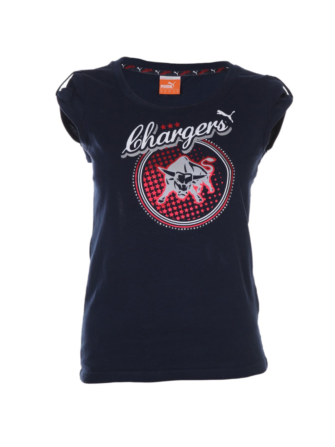 Puma Women Deccan Chargers Blue T-shirt