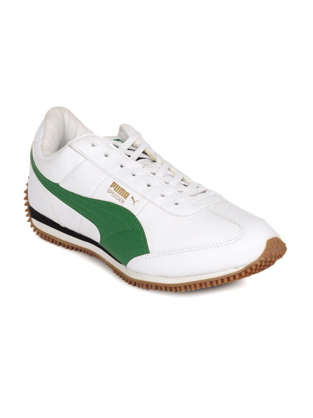 Puma Unisex White Speeder Sports Shoes