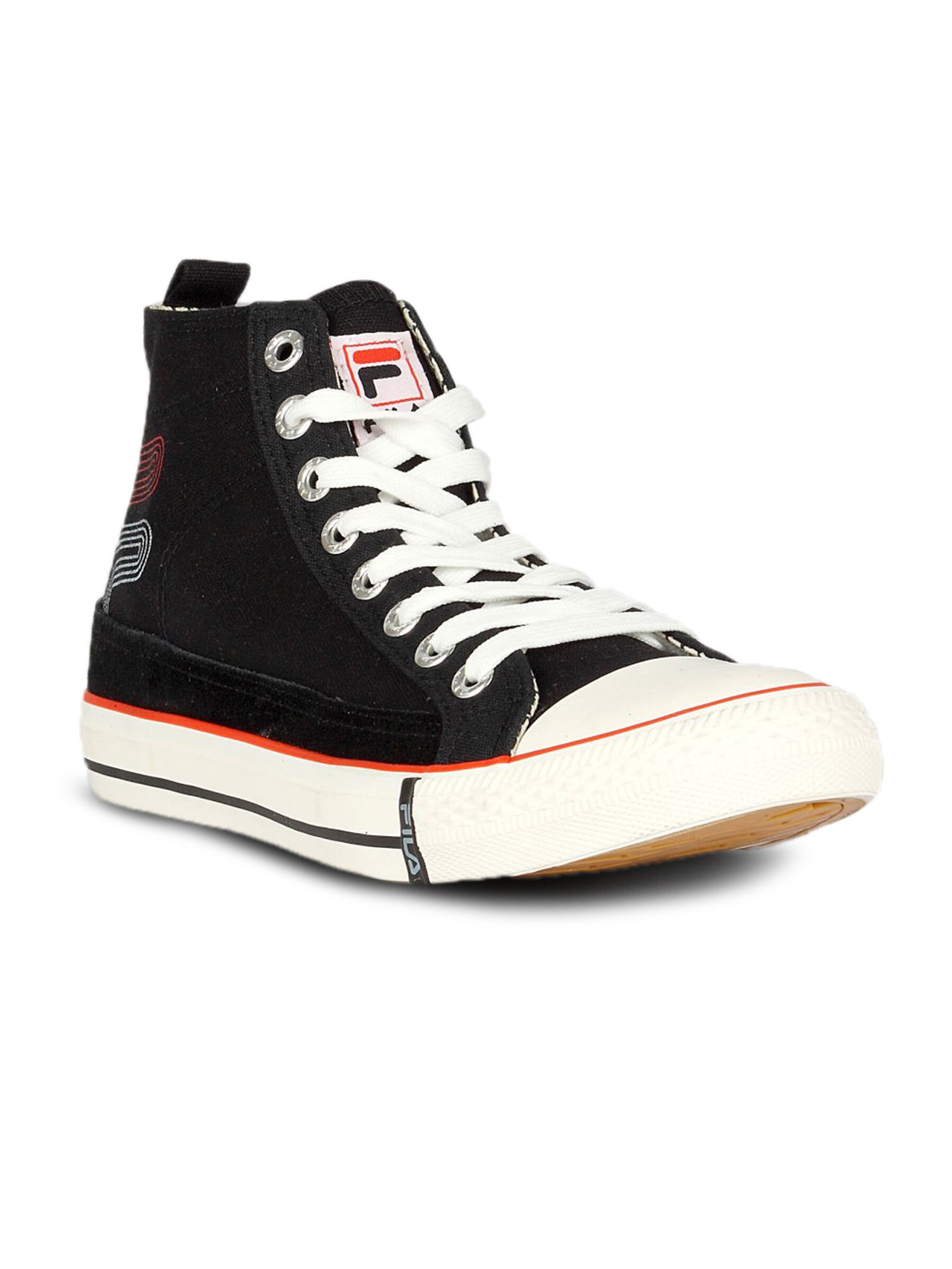 Fila Men's Maverick HI Black Red Canvas Shoe