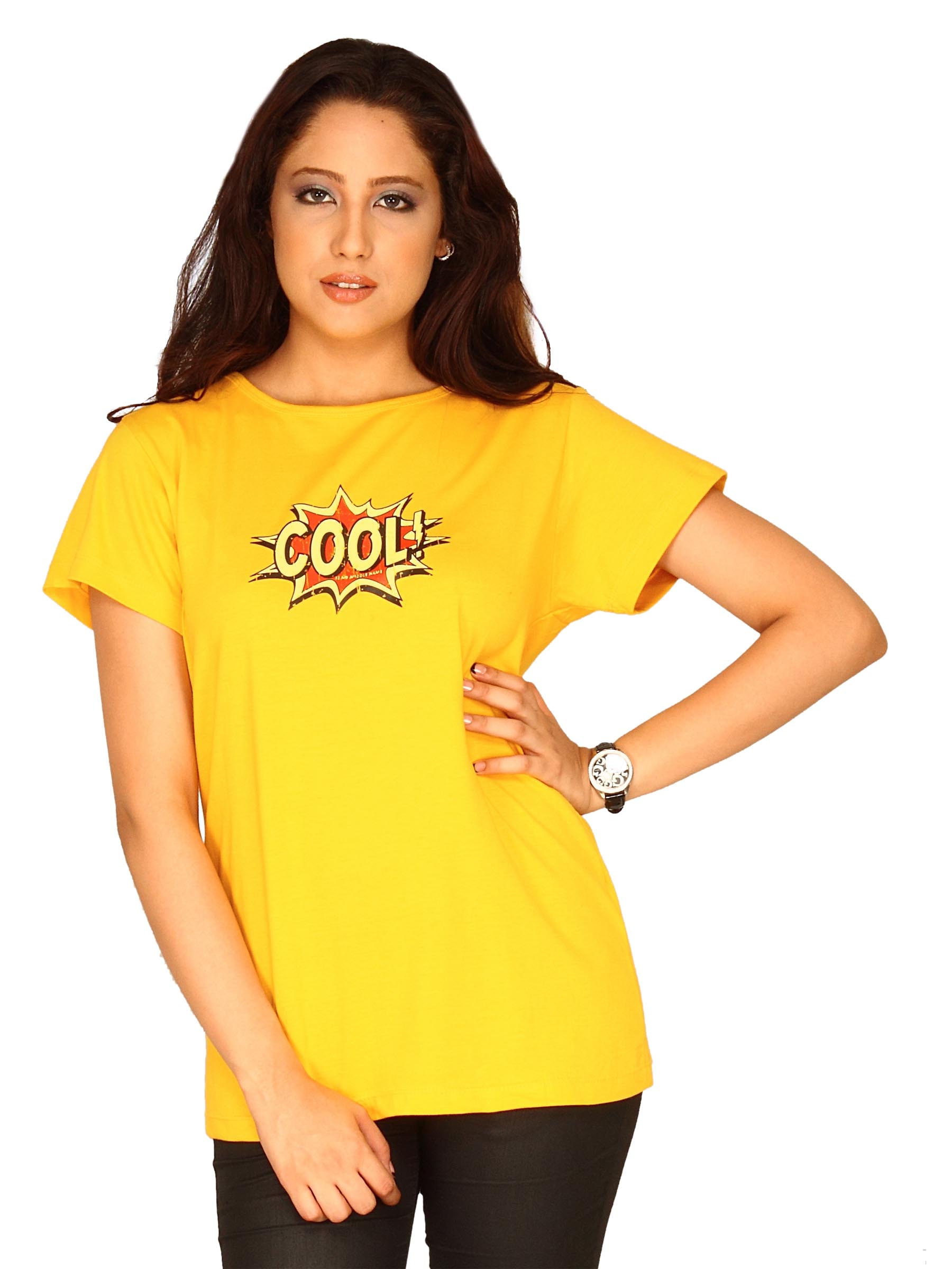 Tantra Women's Cool Yellow Long T-shirt