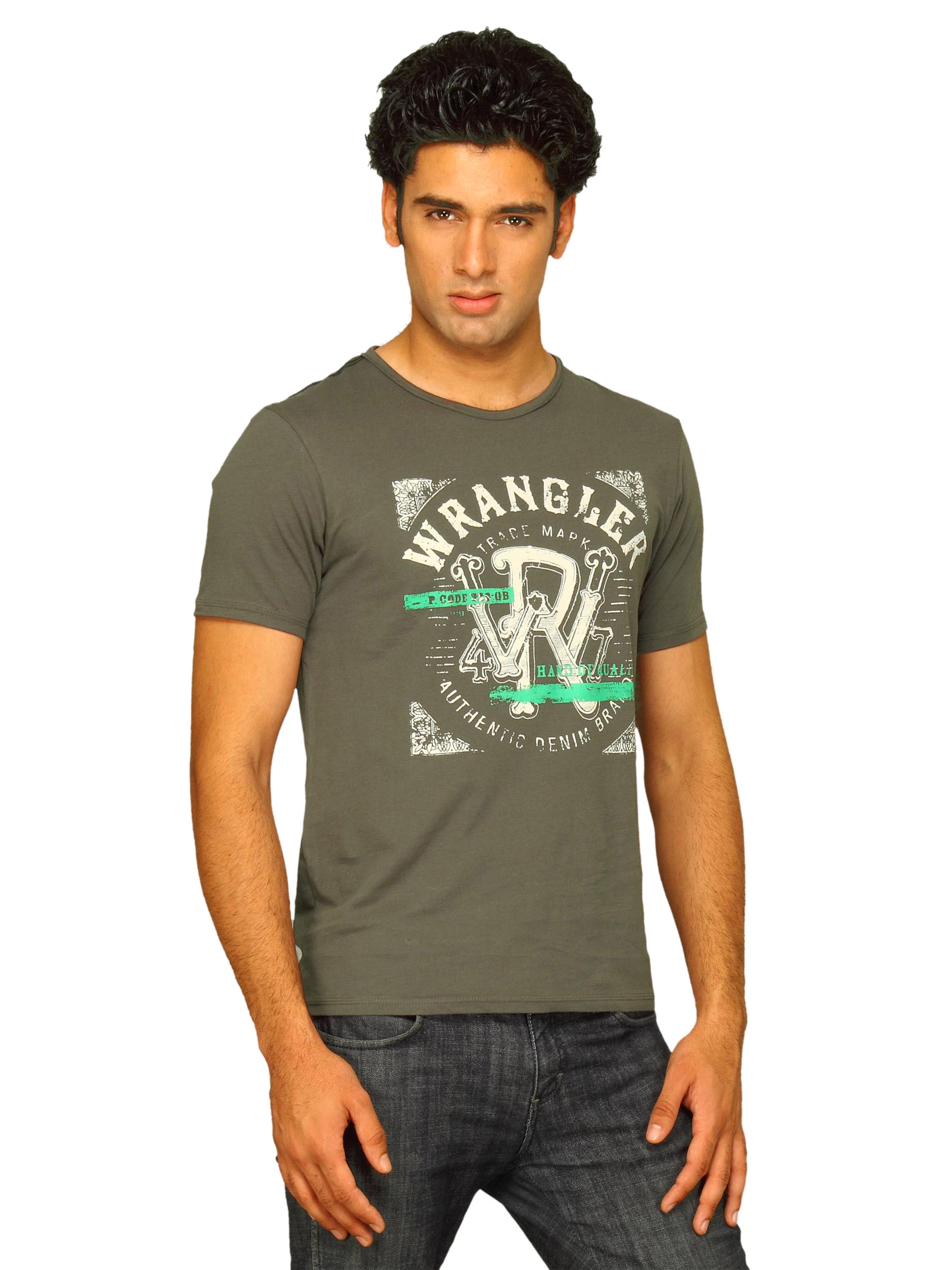 Wrangler Men's Trademark Washed Grey T-shirt