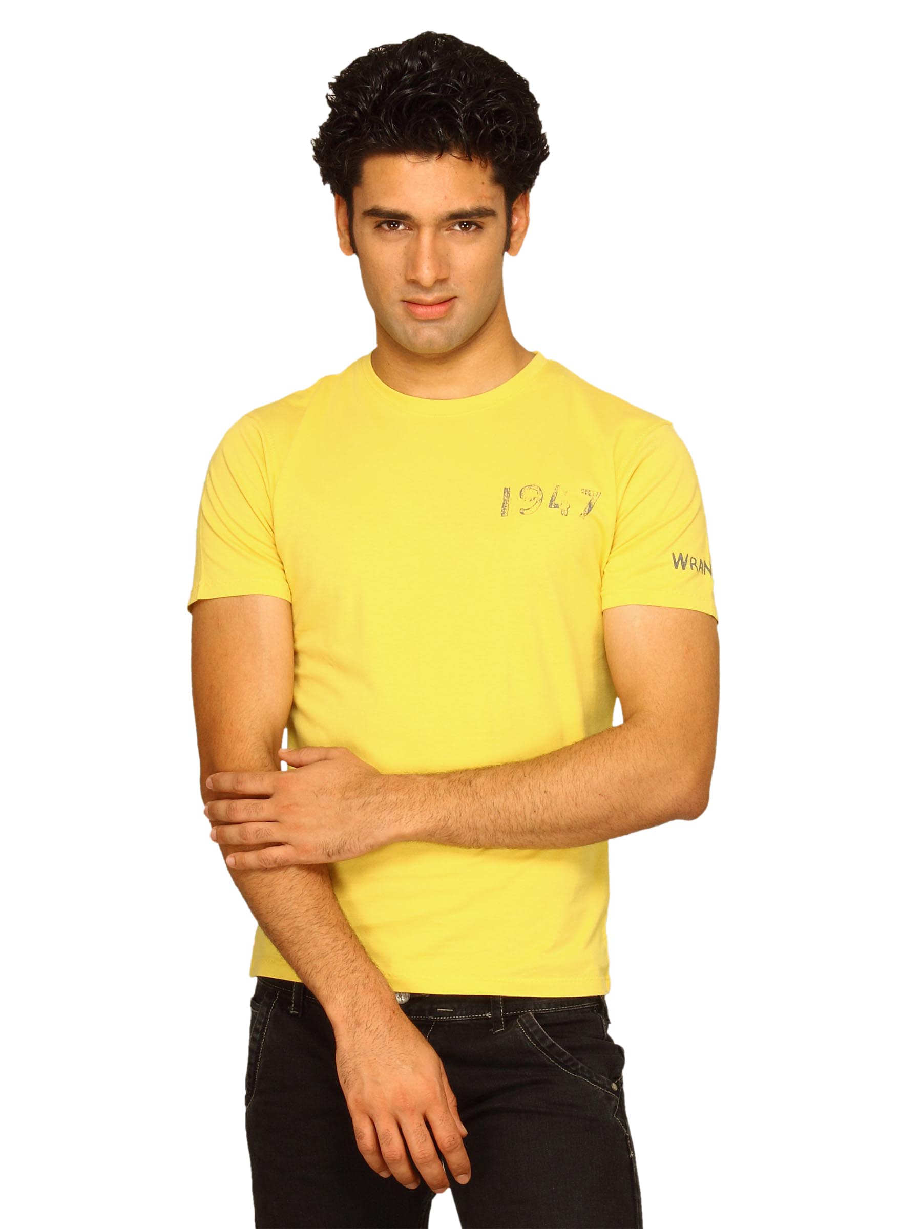 Wrangler Men's 1947 Light Weight Yellow T-shirt